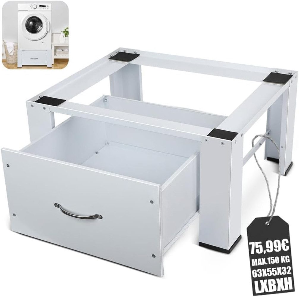 XERSEK Waschmaschinenuntergestell Stahl Waschmaschinen Podest Unterbau Sock günstig online kaufen