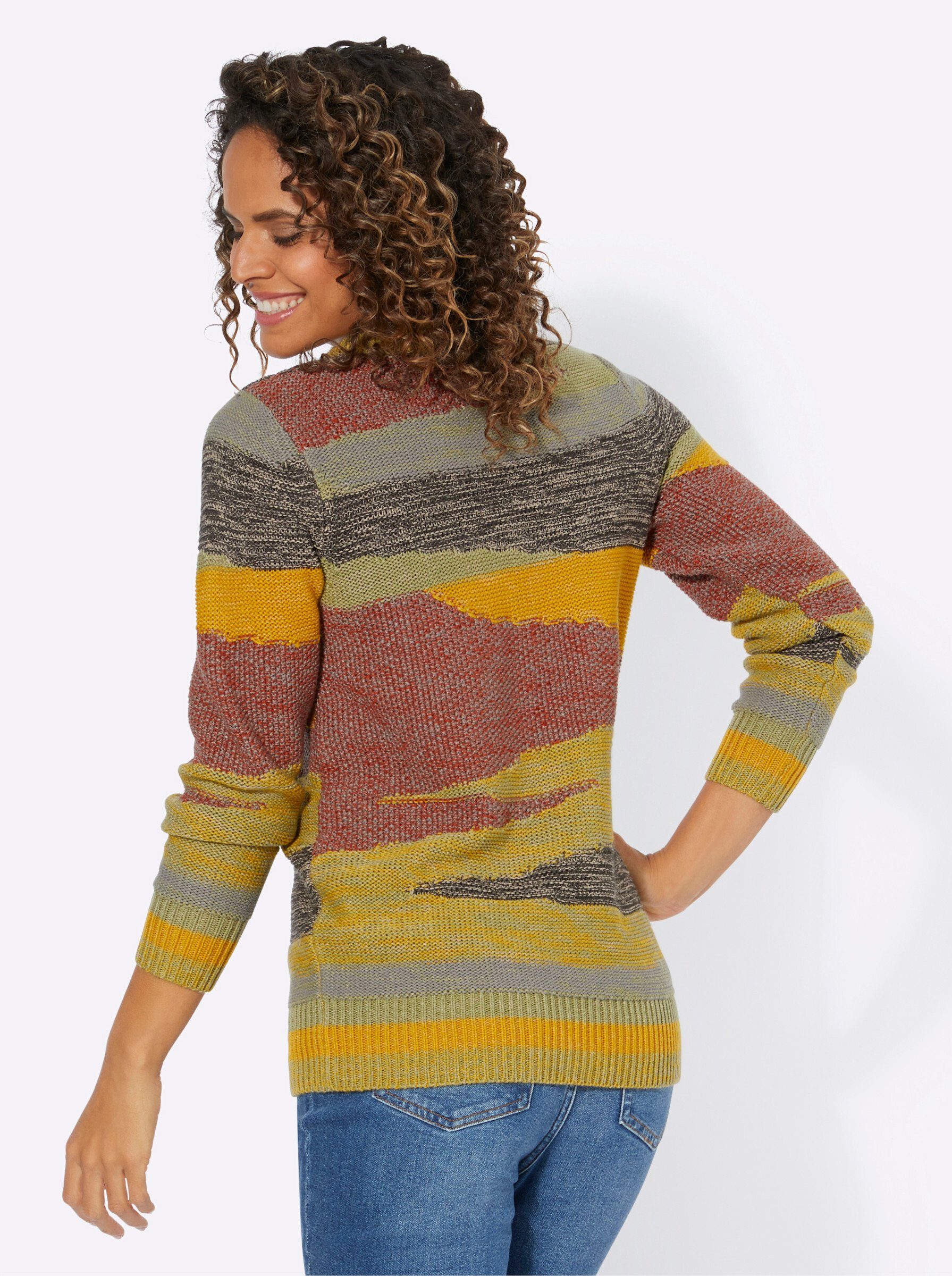 Witt Strickpullover Pullover Langarm Mustermix gestrickt