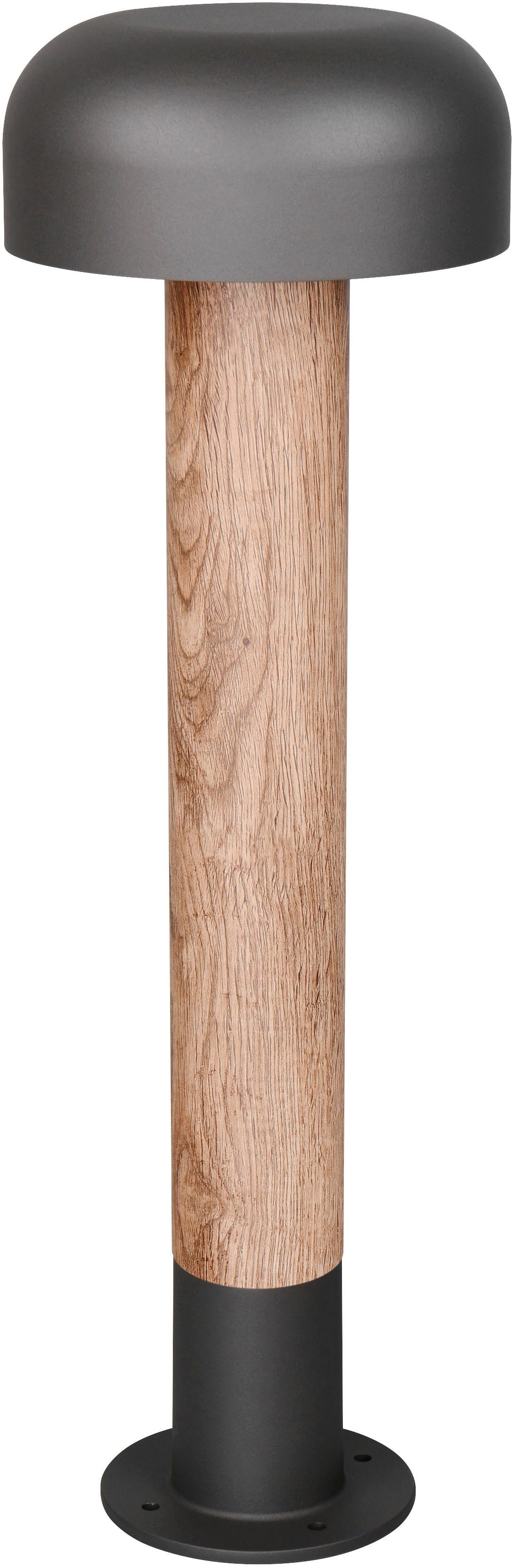TRIO Leuchten Außen-Stehlampe FRASER, Outdoor Stehleuchte Höhe 54cm, exkl 1x E27 max 10W, IP54, Leuchtmittel wechselbar, warmweiß - kaltweiß, Wegeleuchte Garten Terrasse, Ø 19cm Höhe 54cm, Leuchtmittel wechselbar
