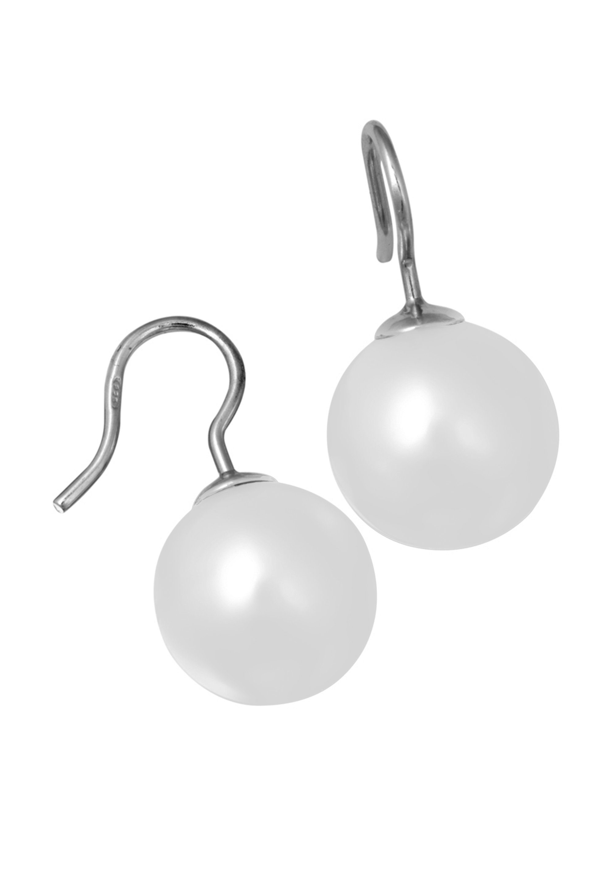 Paar Ohrhänger Perle ST078, NANA Fashion KAY mit weißer Pearl,