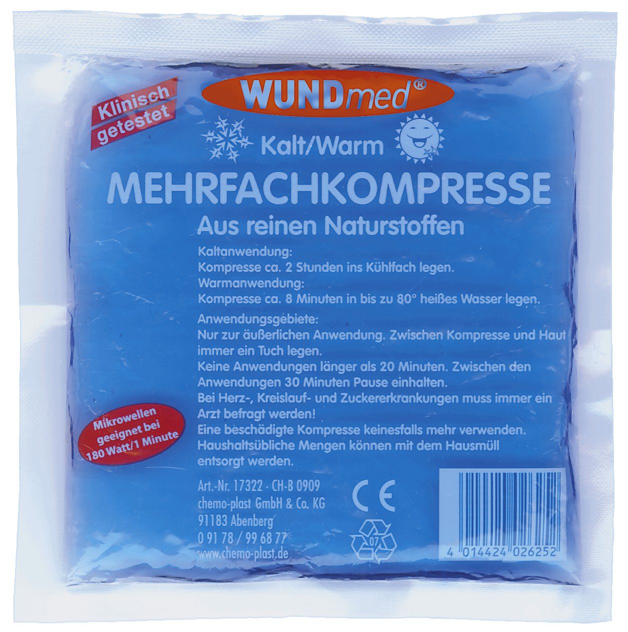Wundmed Kalt-Warm-Kompresse 10er Set Mehrfachkompresse Kühlkissen, 1-tlg.