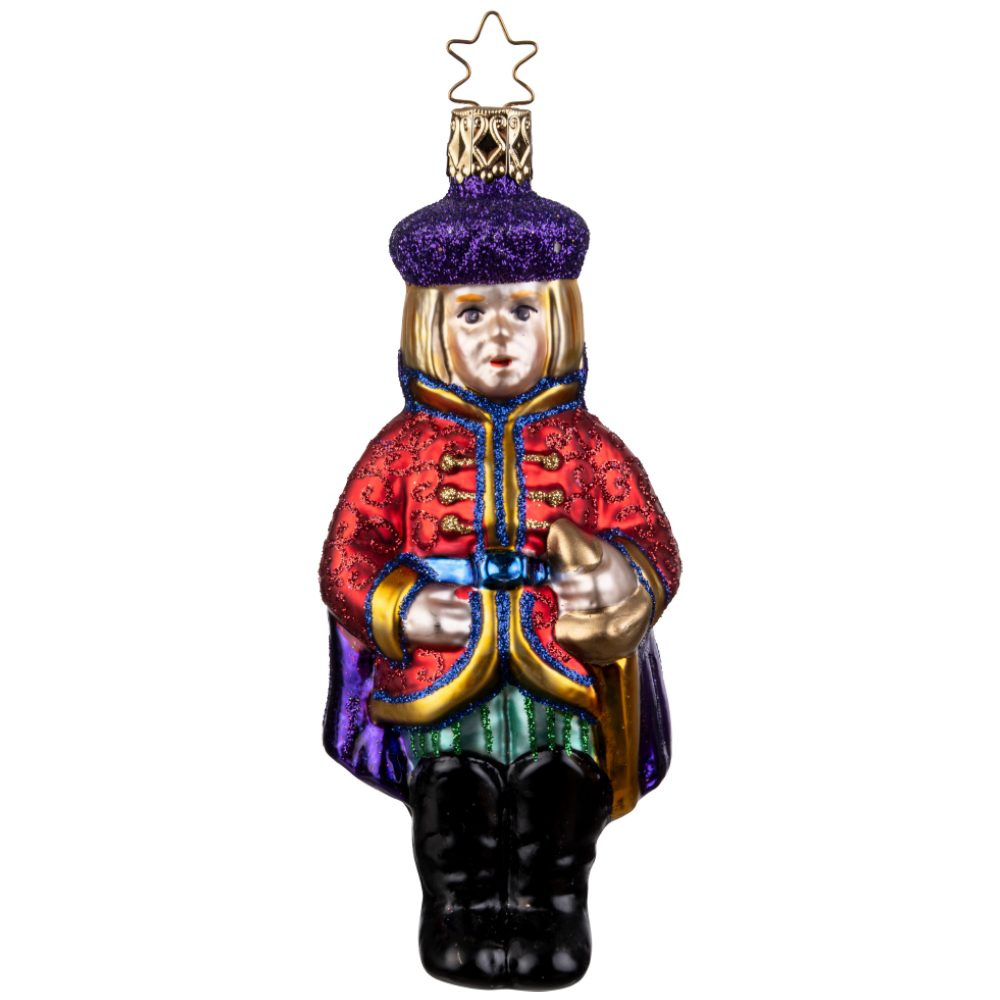 INGE-GLAS® Christbaumschmuck Prinz, Märchenprinz, Märchenfigur 12cm (1-tlg), mundgeblasen, handbemalt