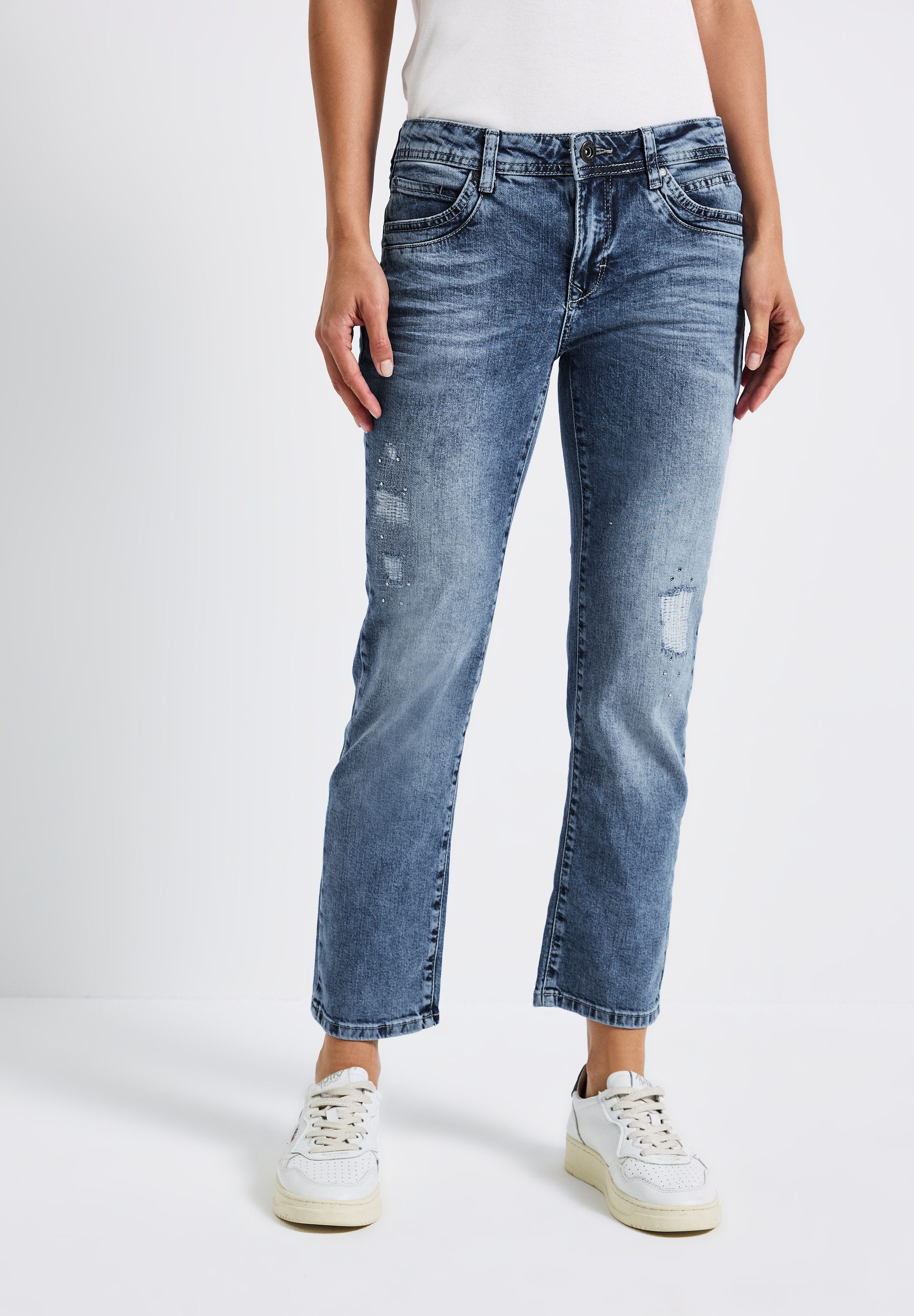 STREET ONE Slim-fit-Jeans Middle Waist günstig online kaufen
