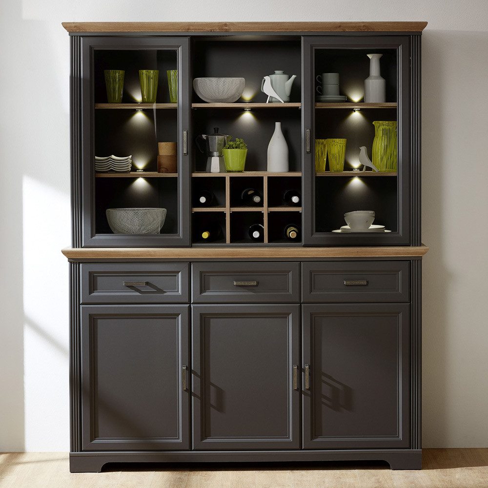 Lomadox Buffet JÜLICH-36 Eiche Nb. 166/204/48 cm