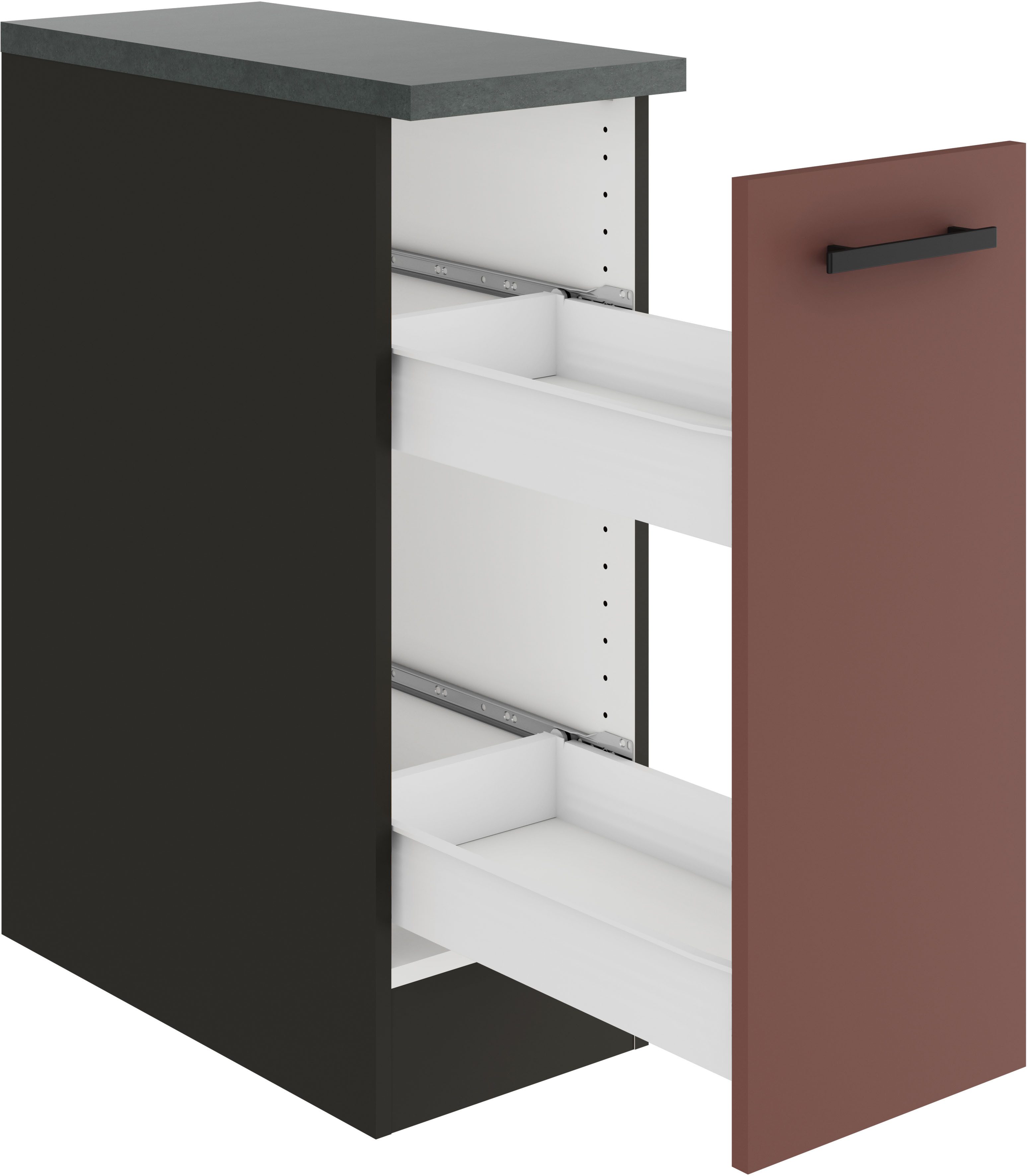 OPTIFIT Apothekerschrank Palma Breite 30 cm, Höhe 84,8 cm, Anbau-und Unterbau möglich