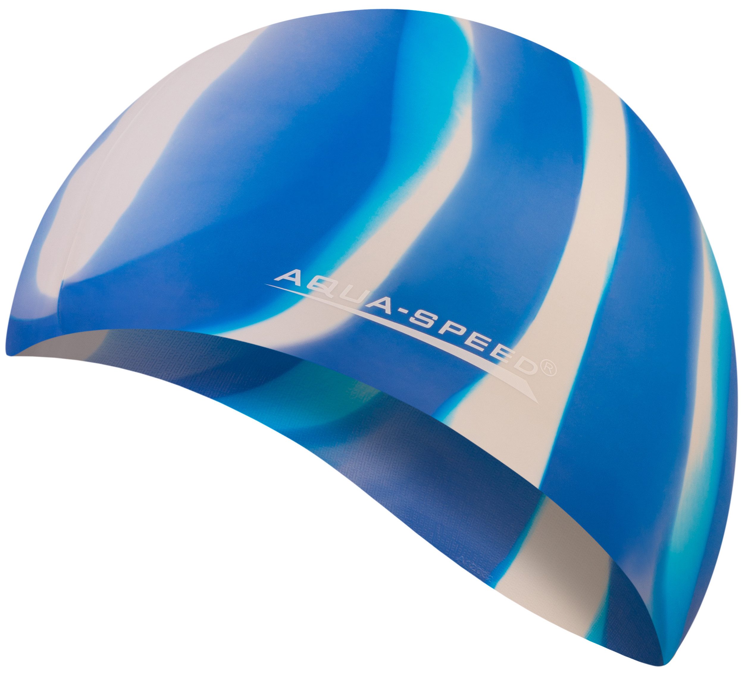 Aqua Speed Badekappe Silikon Schwimmhaube – Elastische Batik-Kappe für Wassersport (Schnelltrocknend & elastisch – ideal für intensives Schwimmen), Wasserdicht & schützend – reduziert Wasserkontakt mit dem Haar