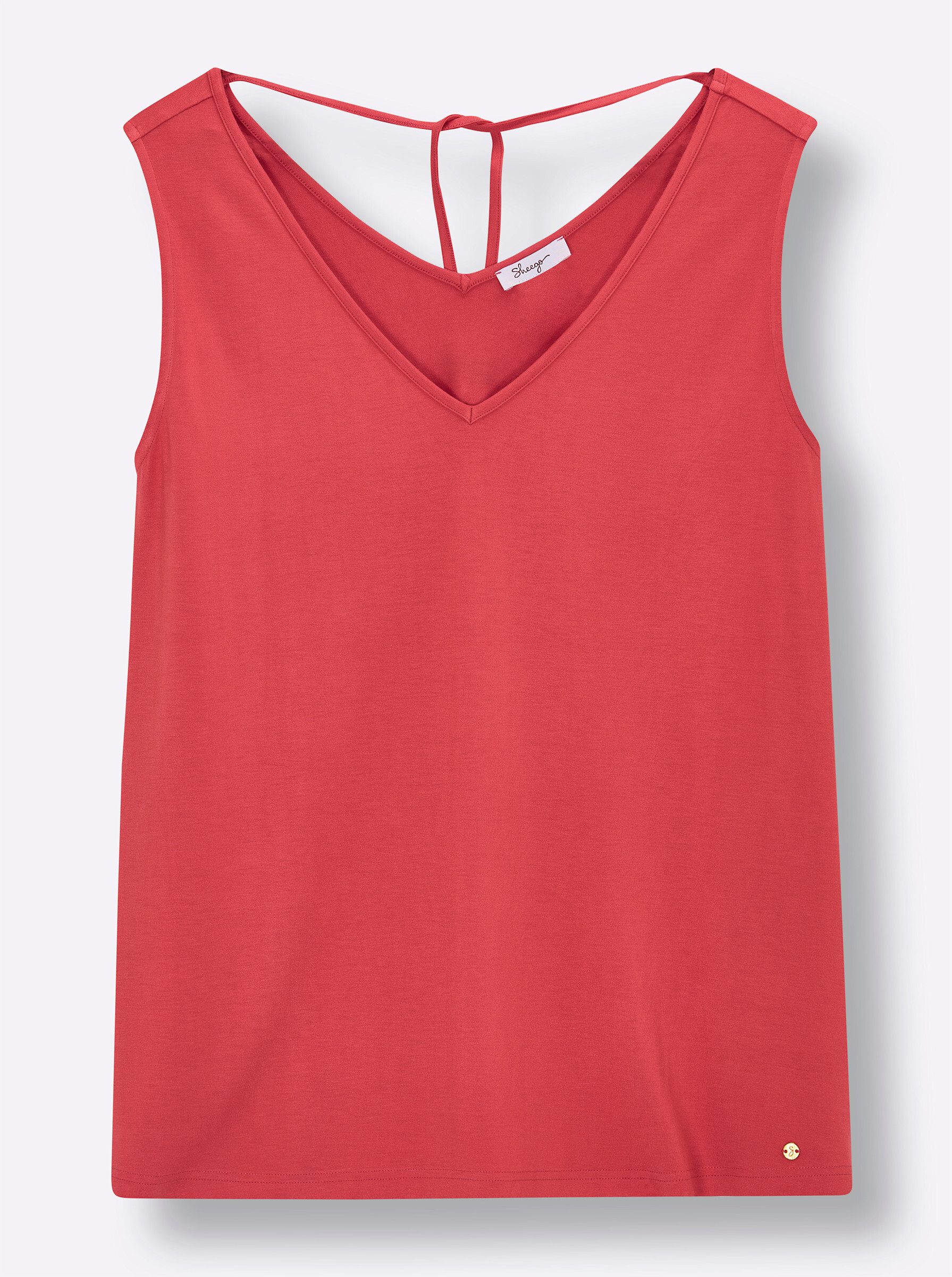 Sheego Strandkleid Shirttop Ärmellos