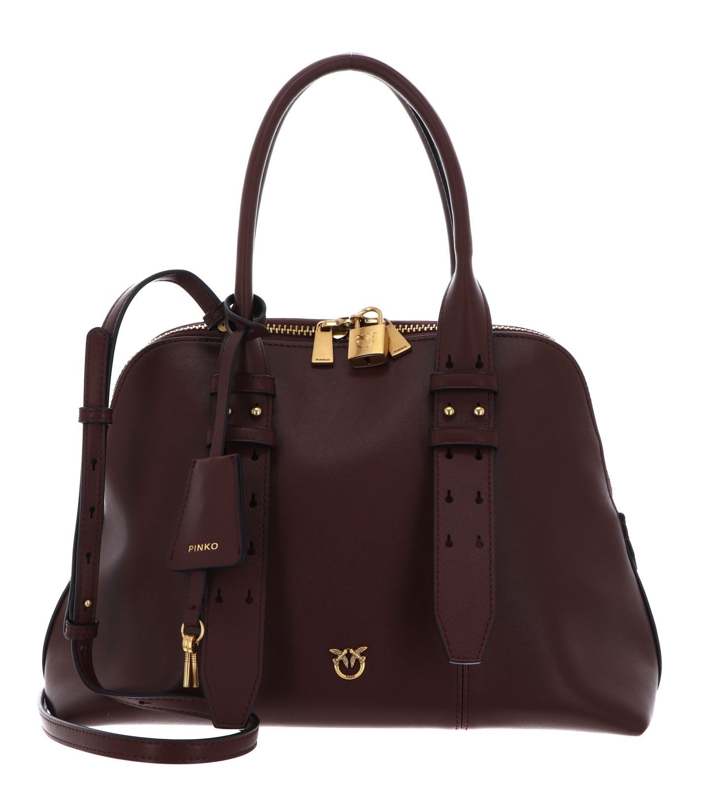 Handtasche Bowling Bag Vitello Mor