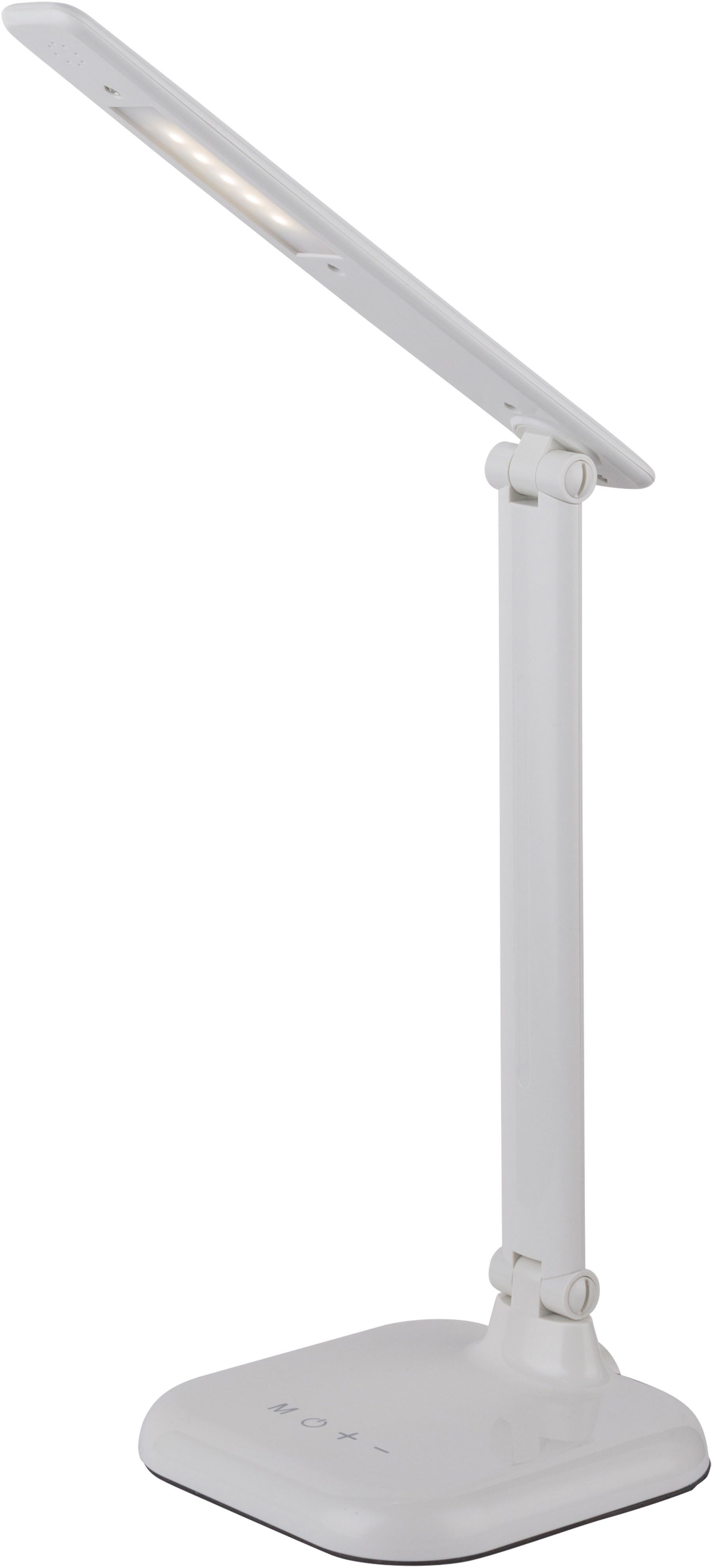 GLOBO LIGHTING Tischleuchte DAVOS, Dimmfunktion, mehrere Helligkeitsstufen, LED fest integriert, warmweiß - kaltweiß, Tischlampe Nachttischlampe Deko-Tischleuchte Schreibtisch