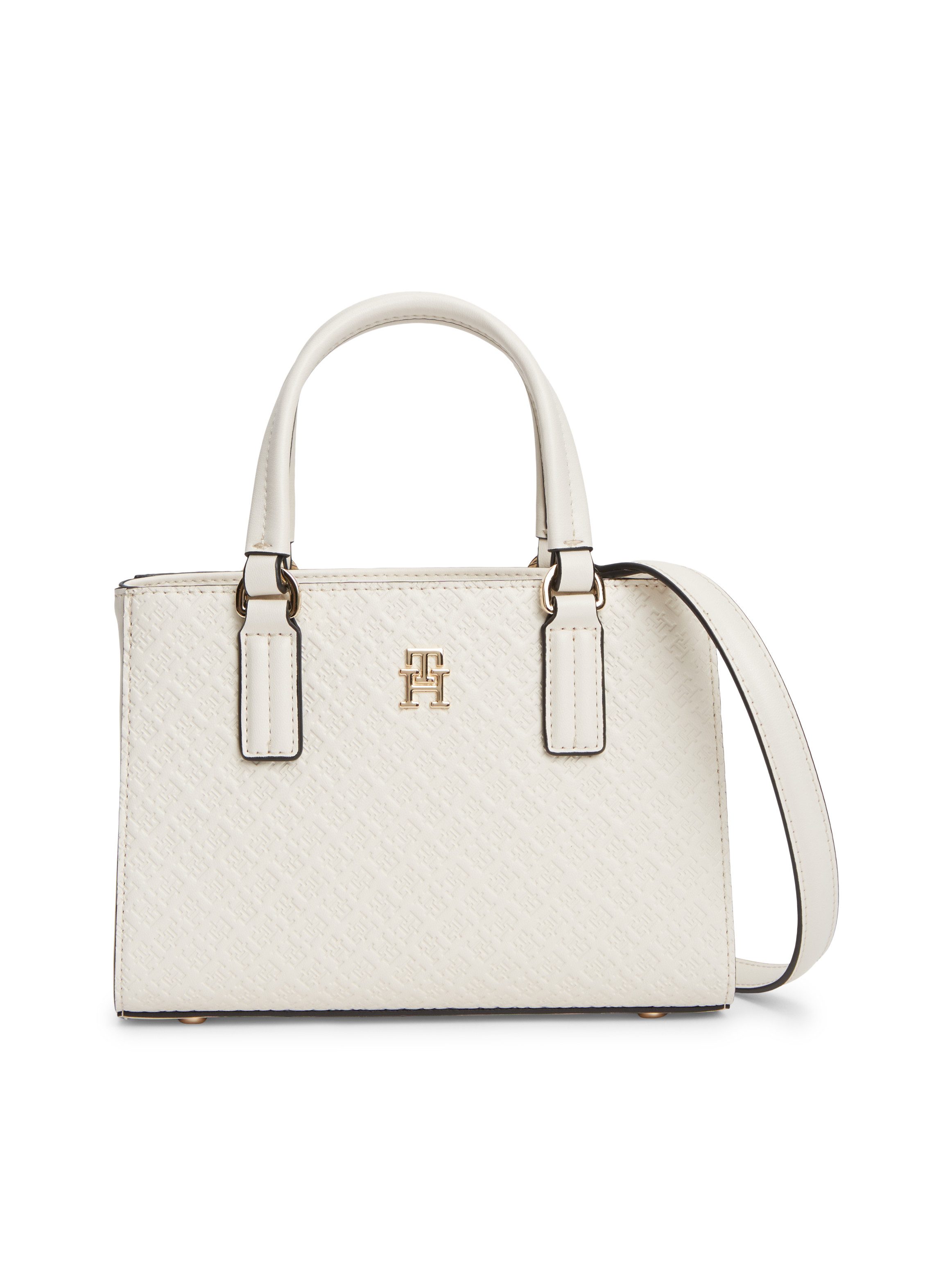 Tommy Hilfiger Tragetasche TH DAILY MINI TOTE MONO, Damen Handtasche, Umhängetasche, Schultertasche mit TH-Schmuckelement