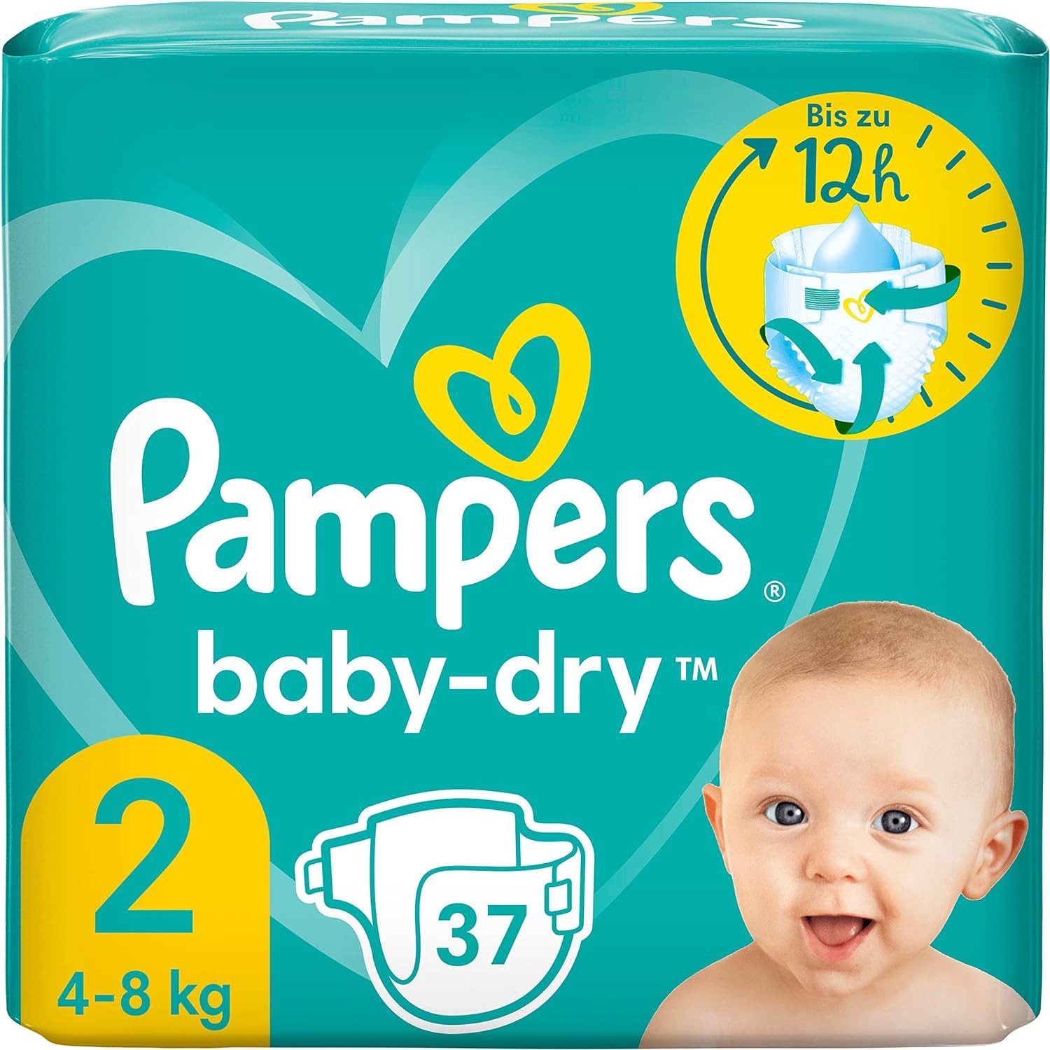 Stoffwindeln Baby Dry Gr.2 Mini 4-8 kg Tragepack 37 Windeln