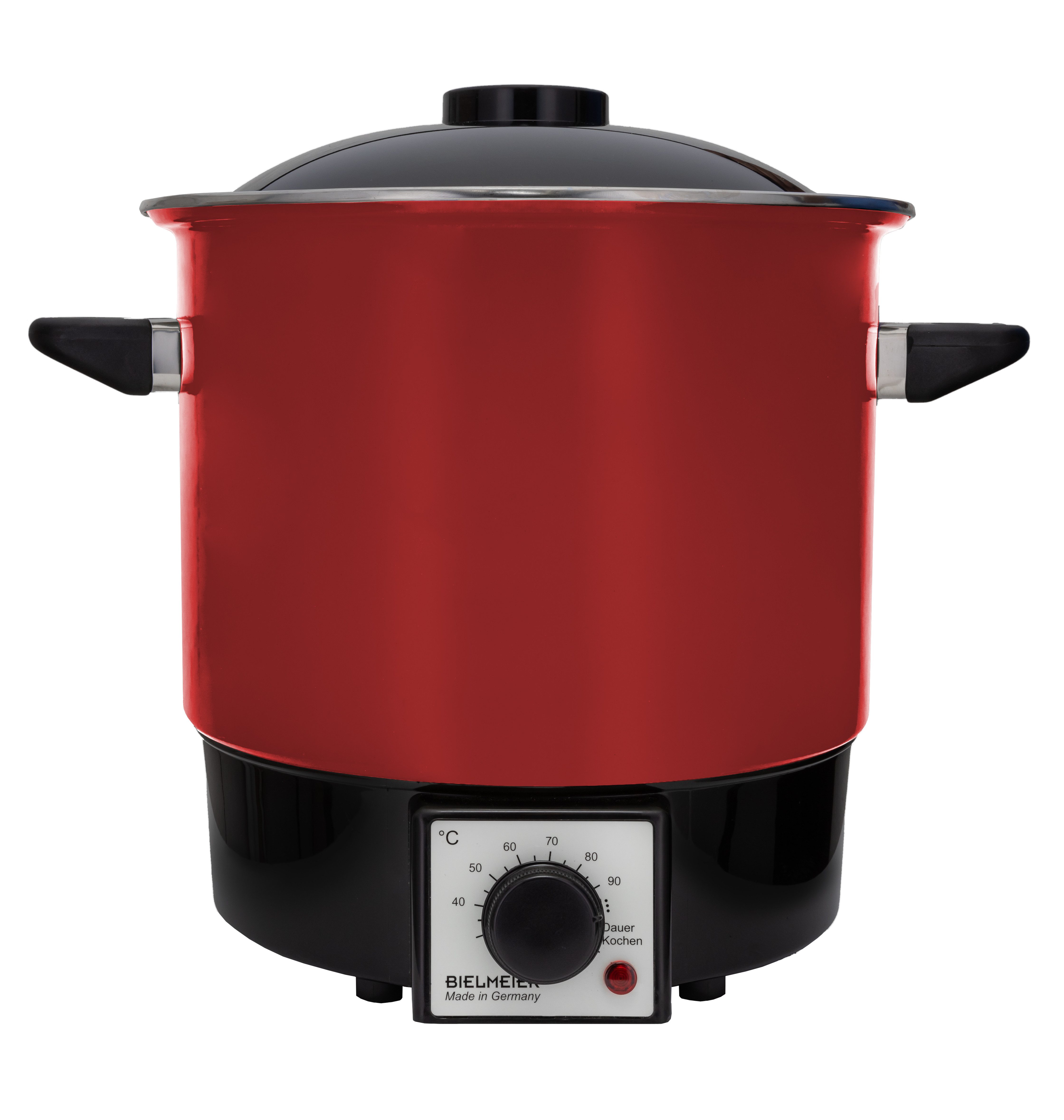 Bielmeier Einkochautomat einwecken einkochen Emaille rot 9 Liter, 1000 W, BHG 980.0 Made in Germany (B980024)