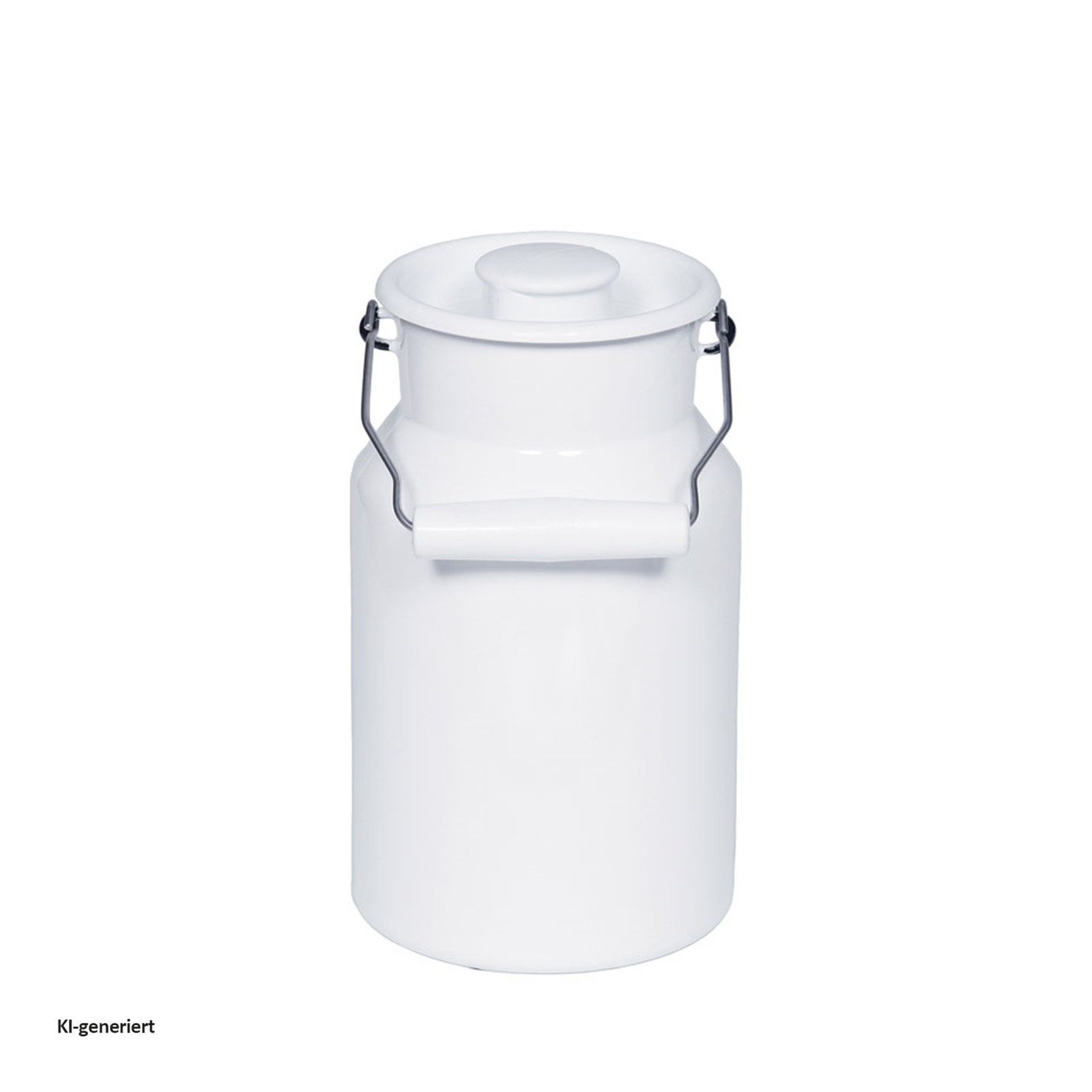 Riess Milchkanne Milchkanne mit Deckel PASTELL WEISS, 1 l, (Stück, 1-St., 1 Milchkanne), Kanne Rahmgießer