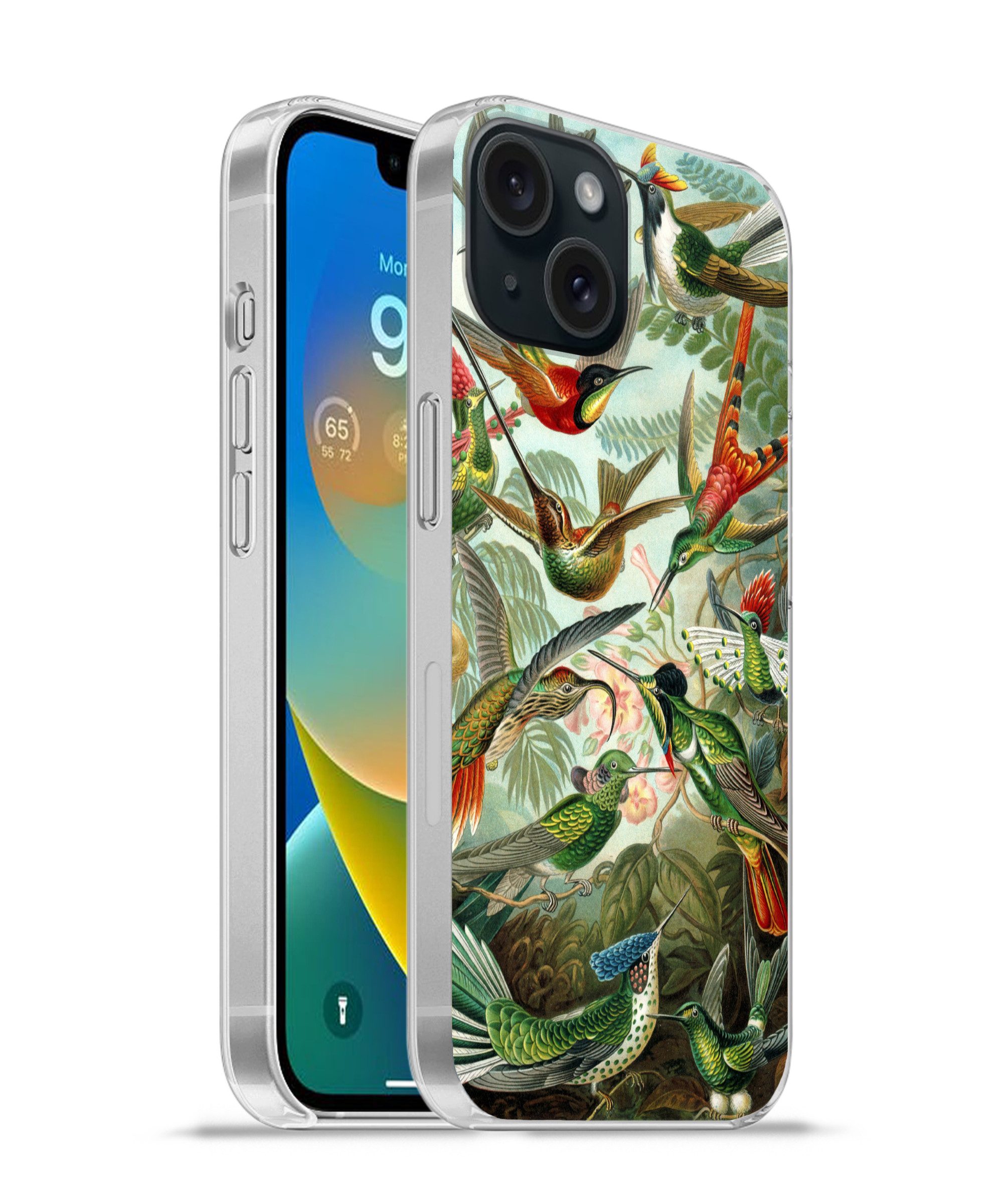 MuchoWow Handyhülle für Apple iPhone 15 Trochilidae - Alte Meister - Kunst, Smartphone-Bumper, Print, Handy Schutzhülle Dünn