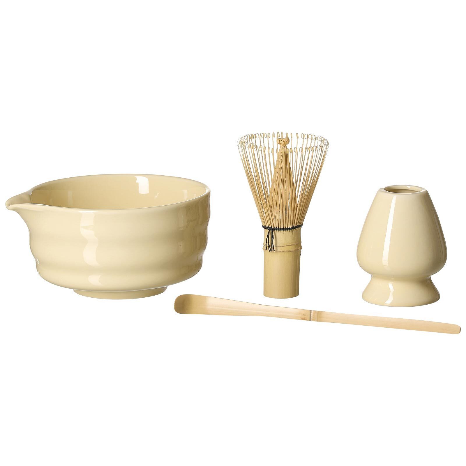 Ritzenhoff & Breker Schale Zen Matcha-Set 4er Set, Glas, Steingut, (4-tlg)