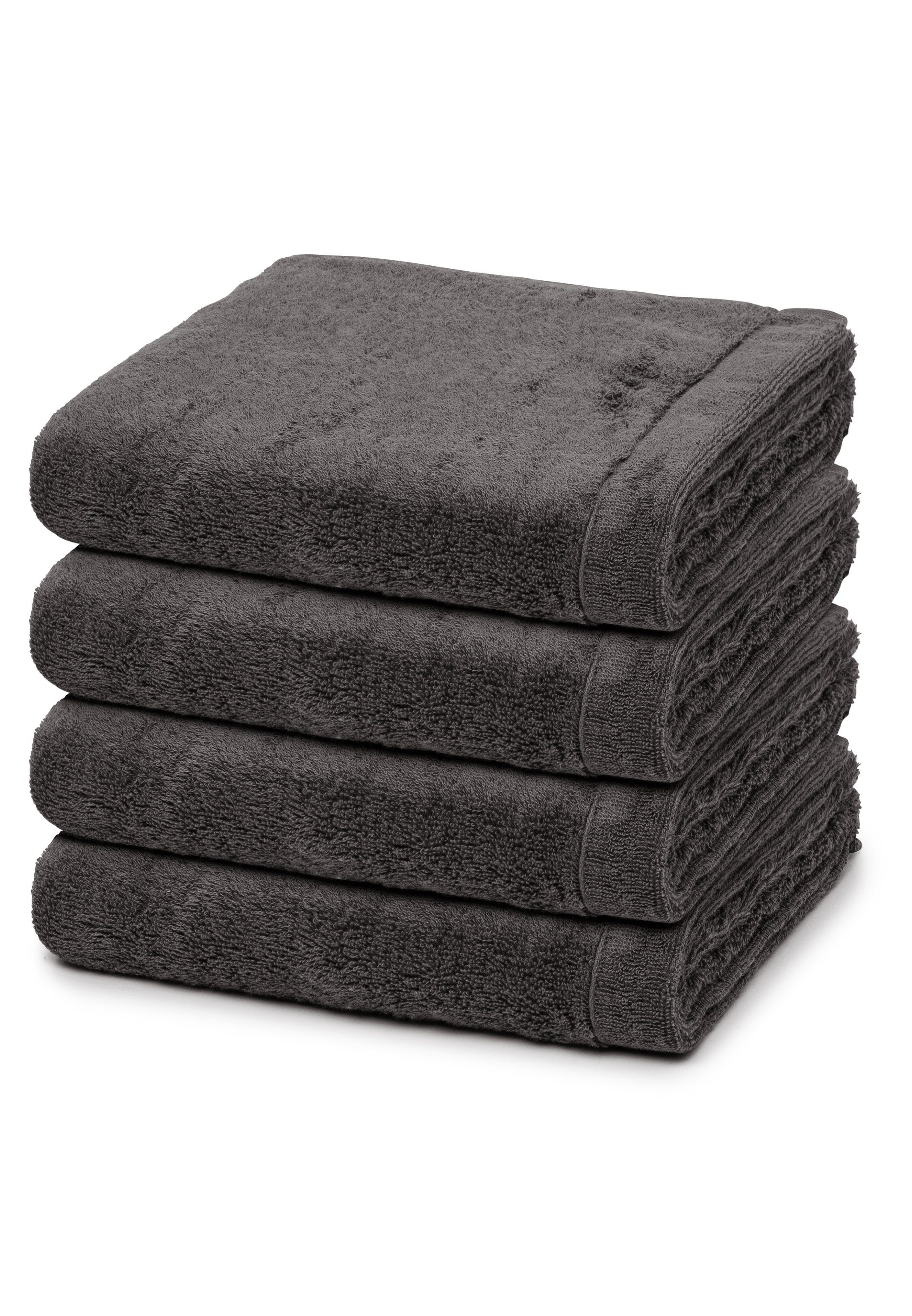 Cawö Handtuch Set Lifestyle, Walkfrottee (Spar-Set, 4-St), 4 X Handtuch im Set - Baumwolle - Weich und extra flauschig