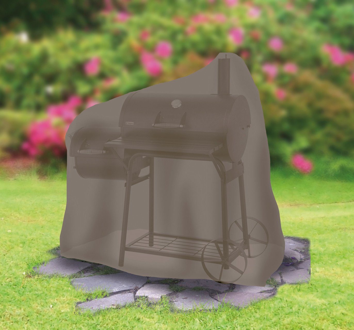 Tepro Grill-Schutzhülle, BxLxH: 126x74x119 cm, für Smoker mittel