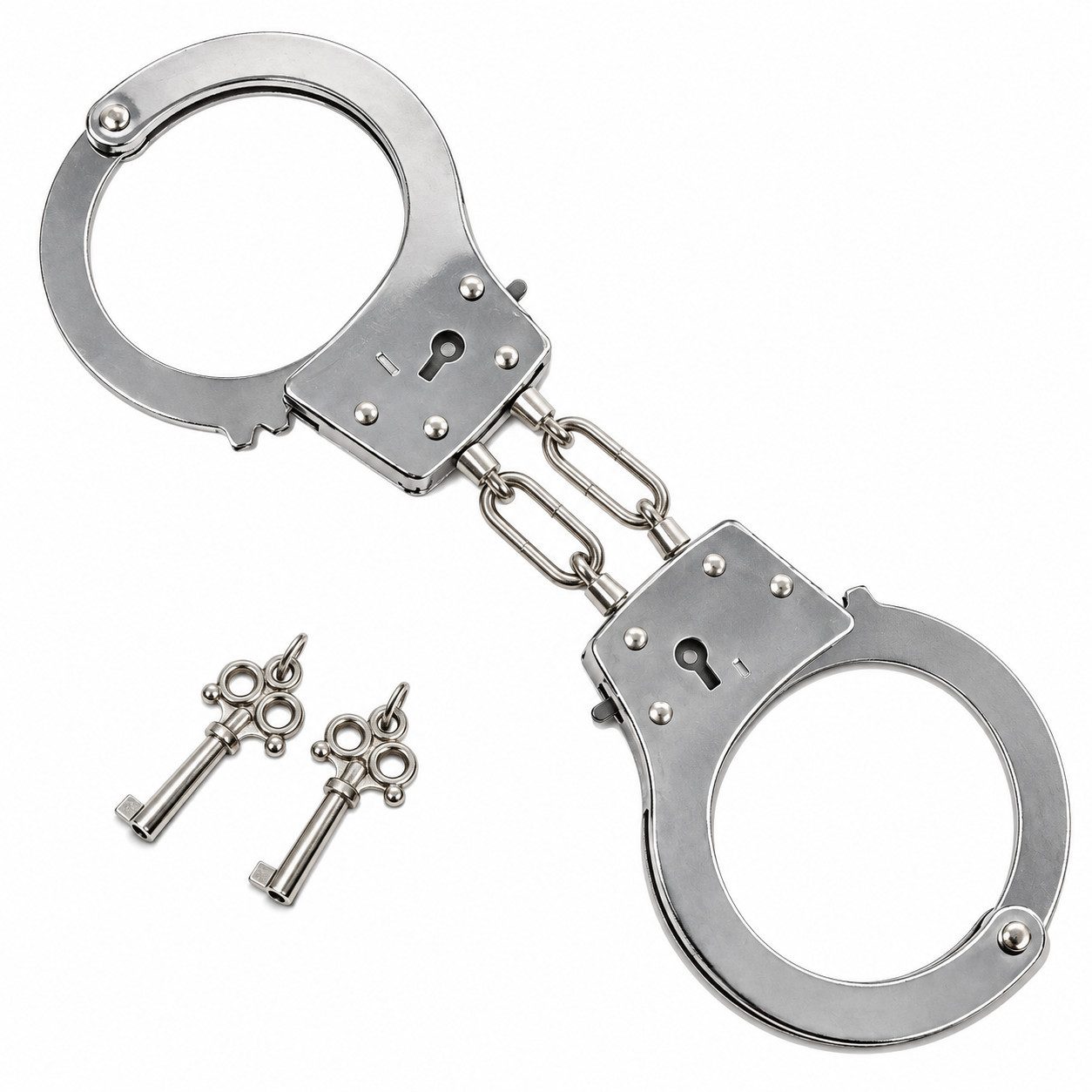 GOLDEN Spielzeug-Polizei Spielzeug-Handschellen aus Metall mit 2 Schlüsseln