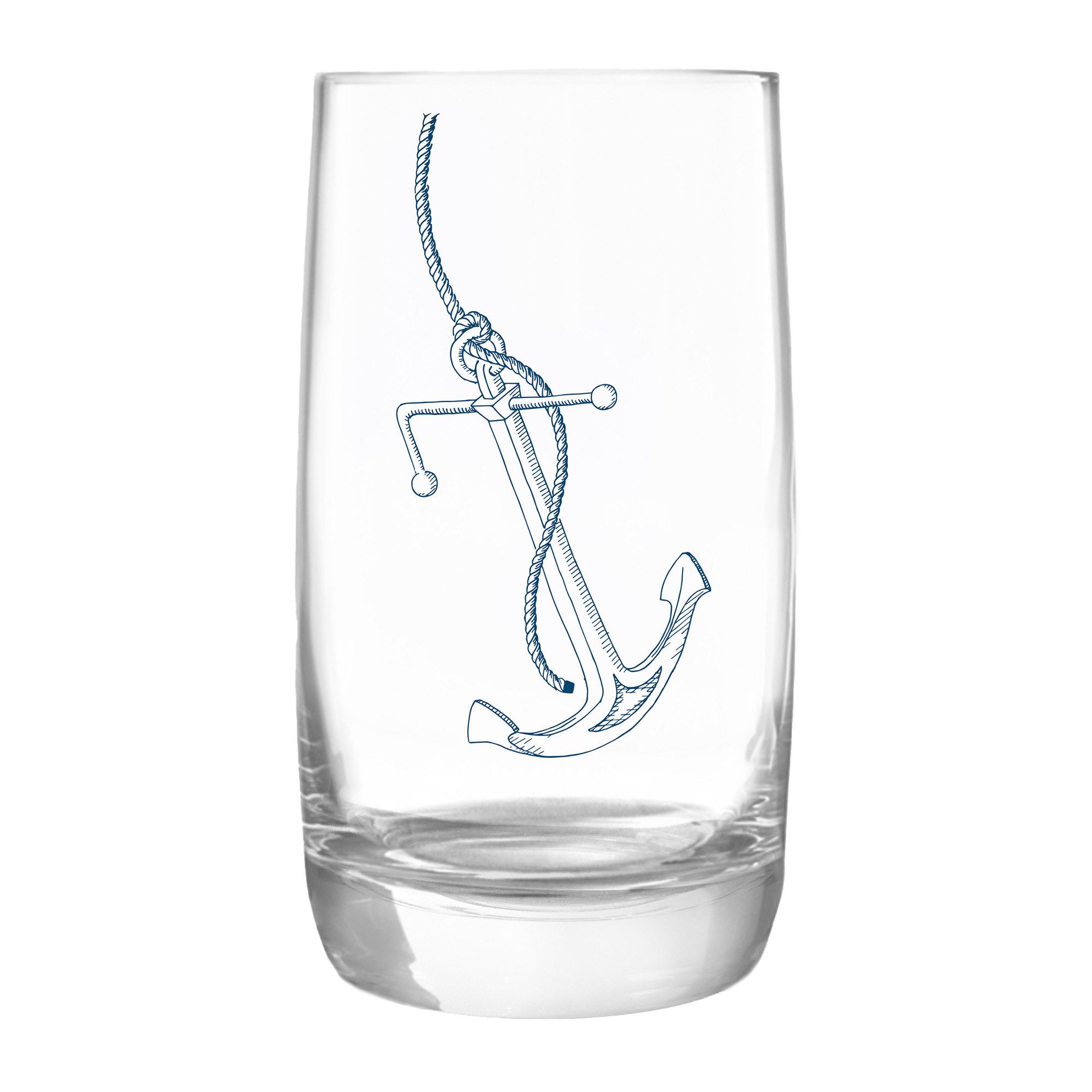 Longdrinkglas Kristallglas "Anker" made in EU