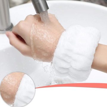 Rnemitery Schweißband Handgelenk-Waschhandtuch, Armbänder zum Handgelenk-Schweißband, 4 Paar, Weich, bequem und elastisch