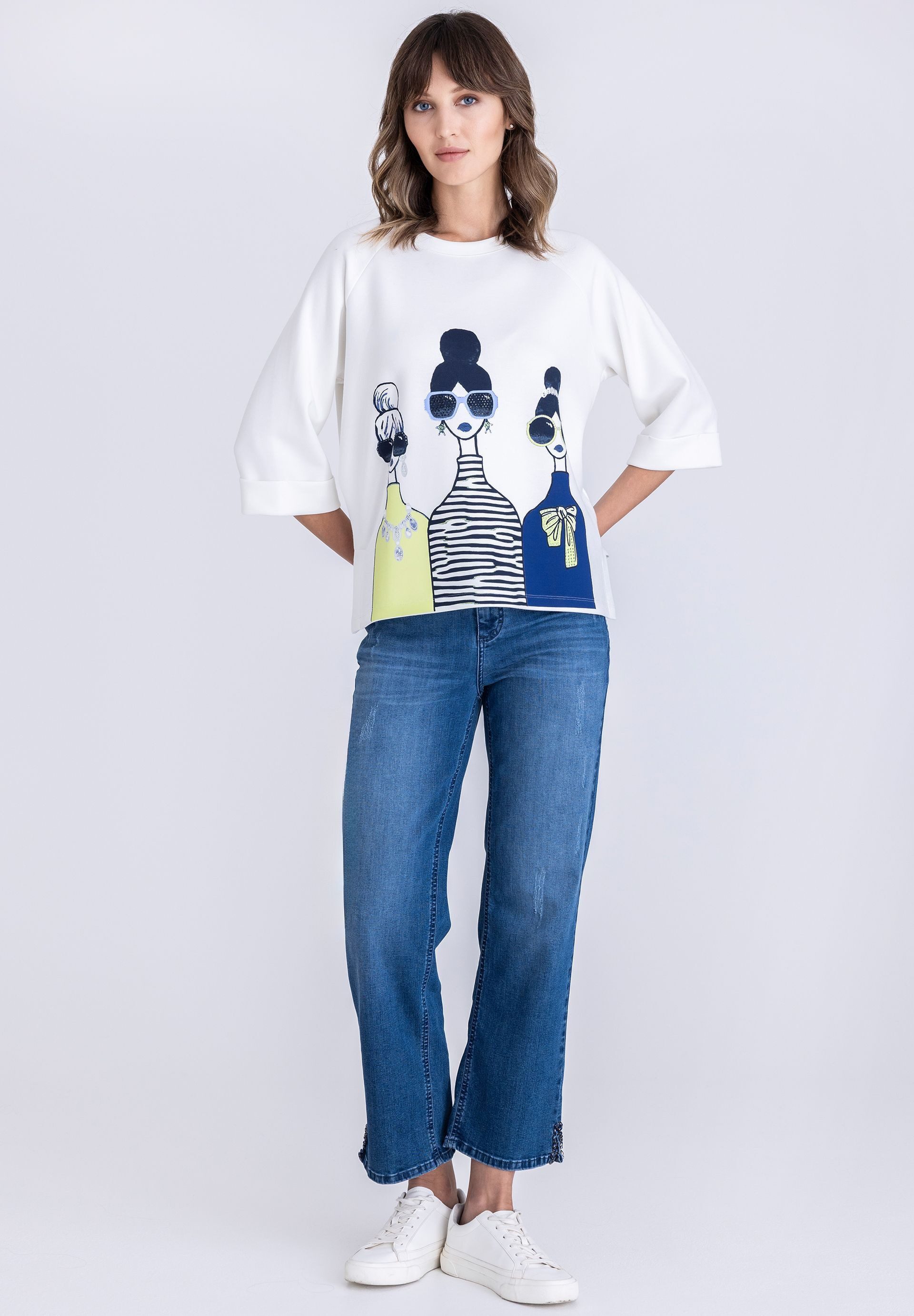 TUZZI T-Shirt mit Figurenprint