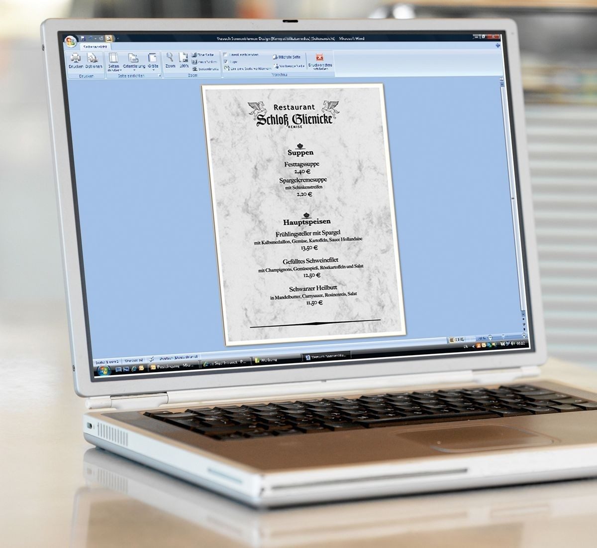 Sigel Designpapier Designpapier Marmor A4 90g/qm VE=25 Blatt grau