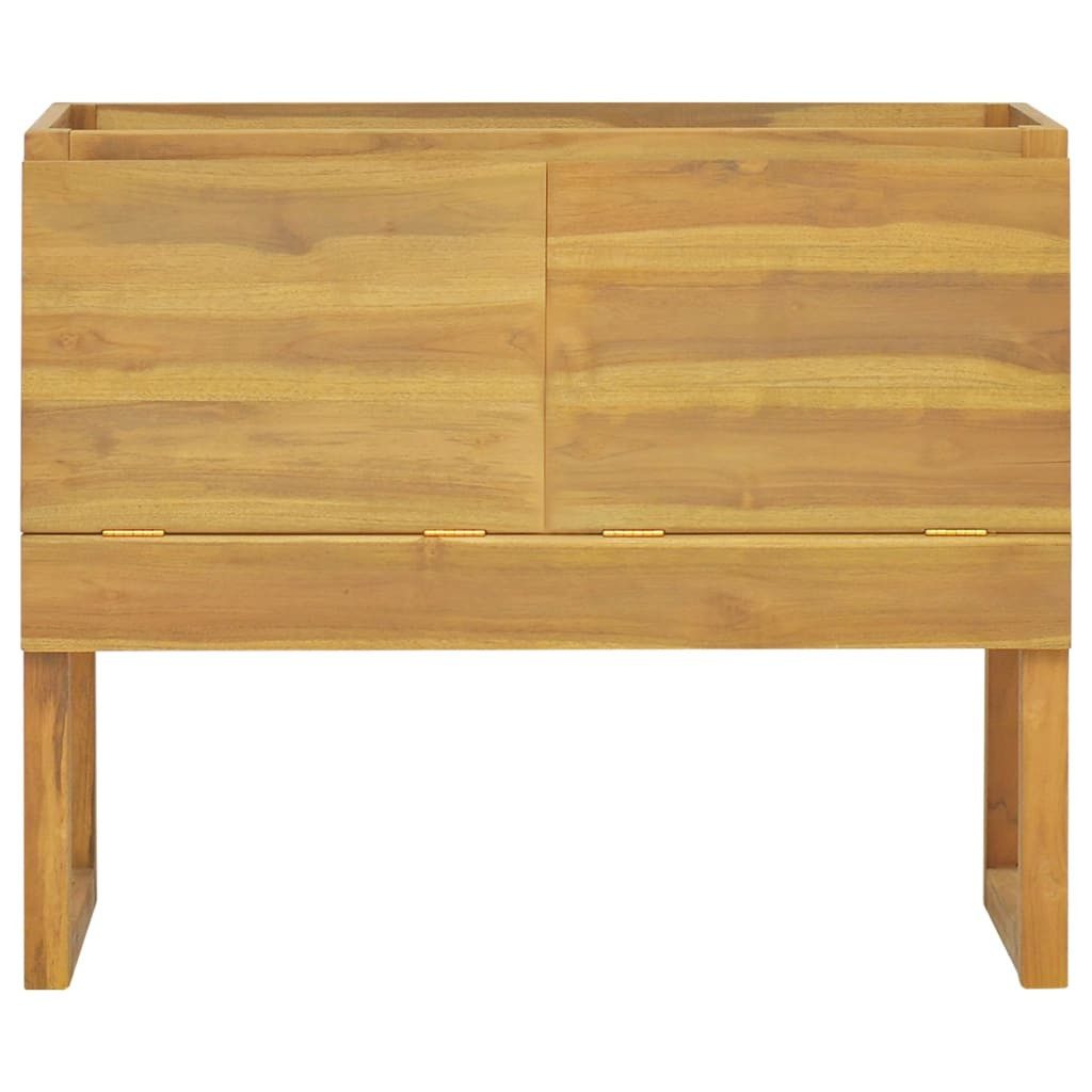 vidaXL Badregal 90 x 40 x 755 cm Badschrank 90x45x75 cm Massivholz Teak