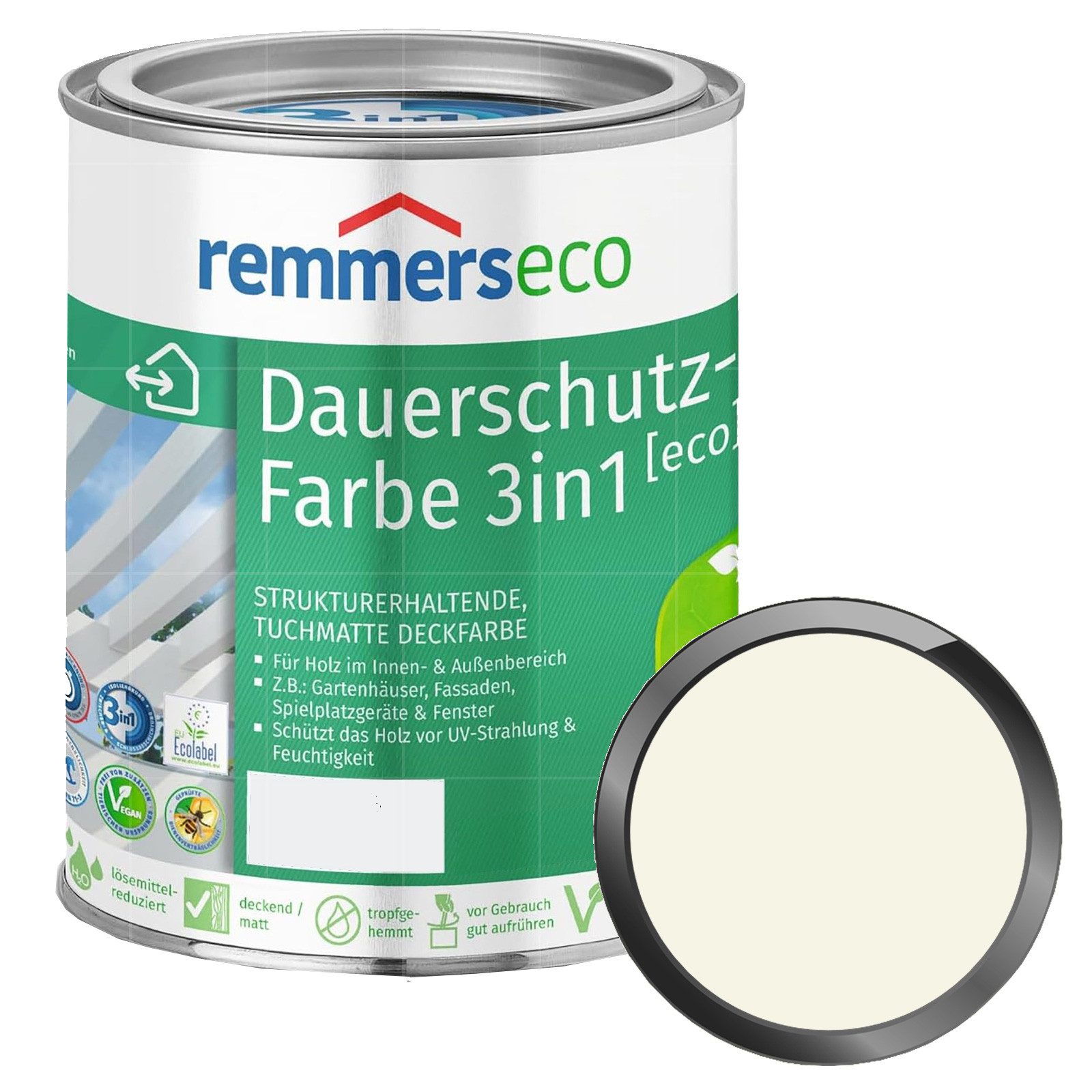 Remmers Wetterschutzfarbe ECO Dauerschutz-Farbe 3in1 - 0,75 LTR