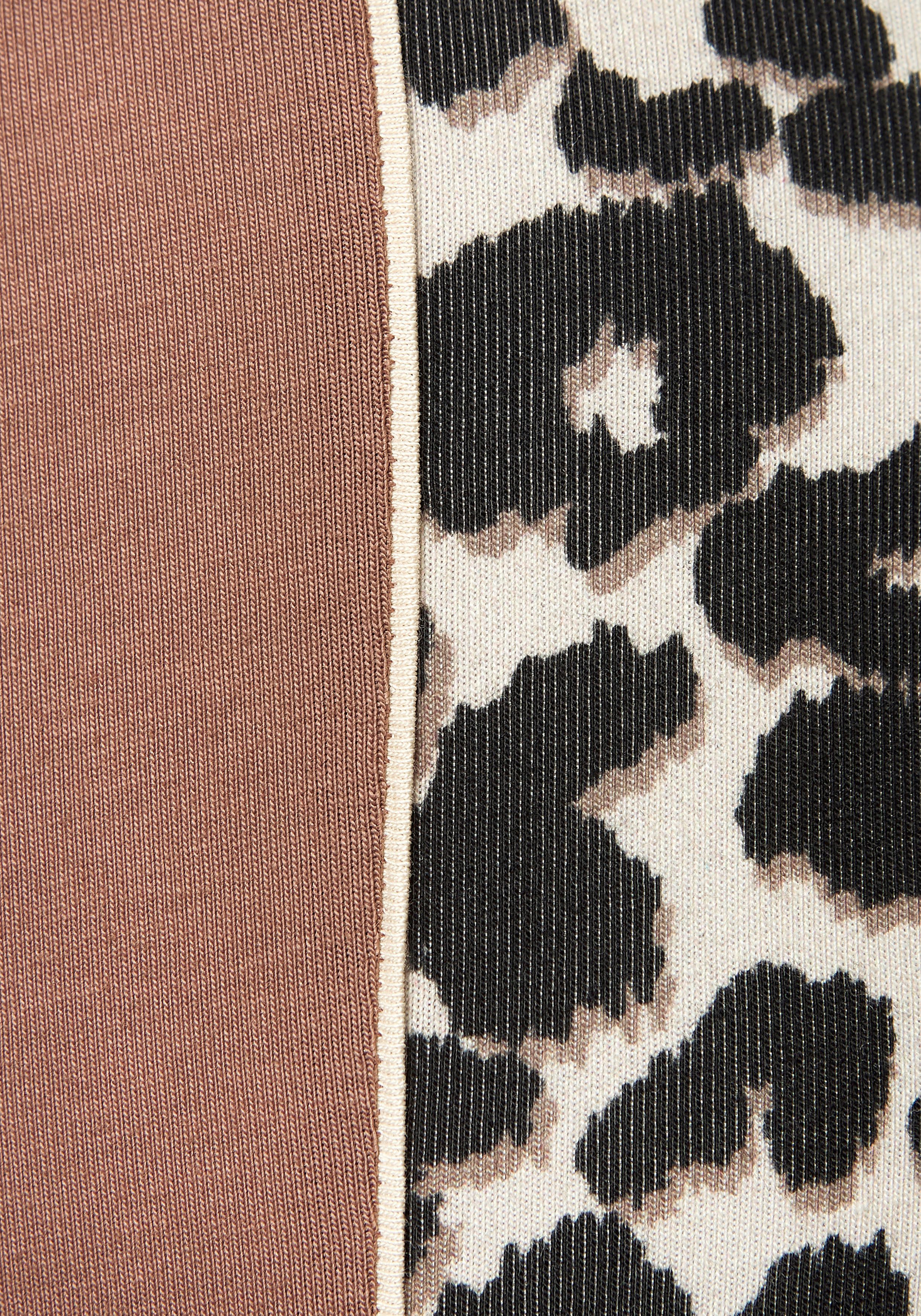 LASCANA ACTIVE Leggings Einsätze mit Leopardenmuster an den Beinen