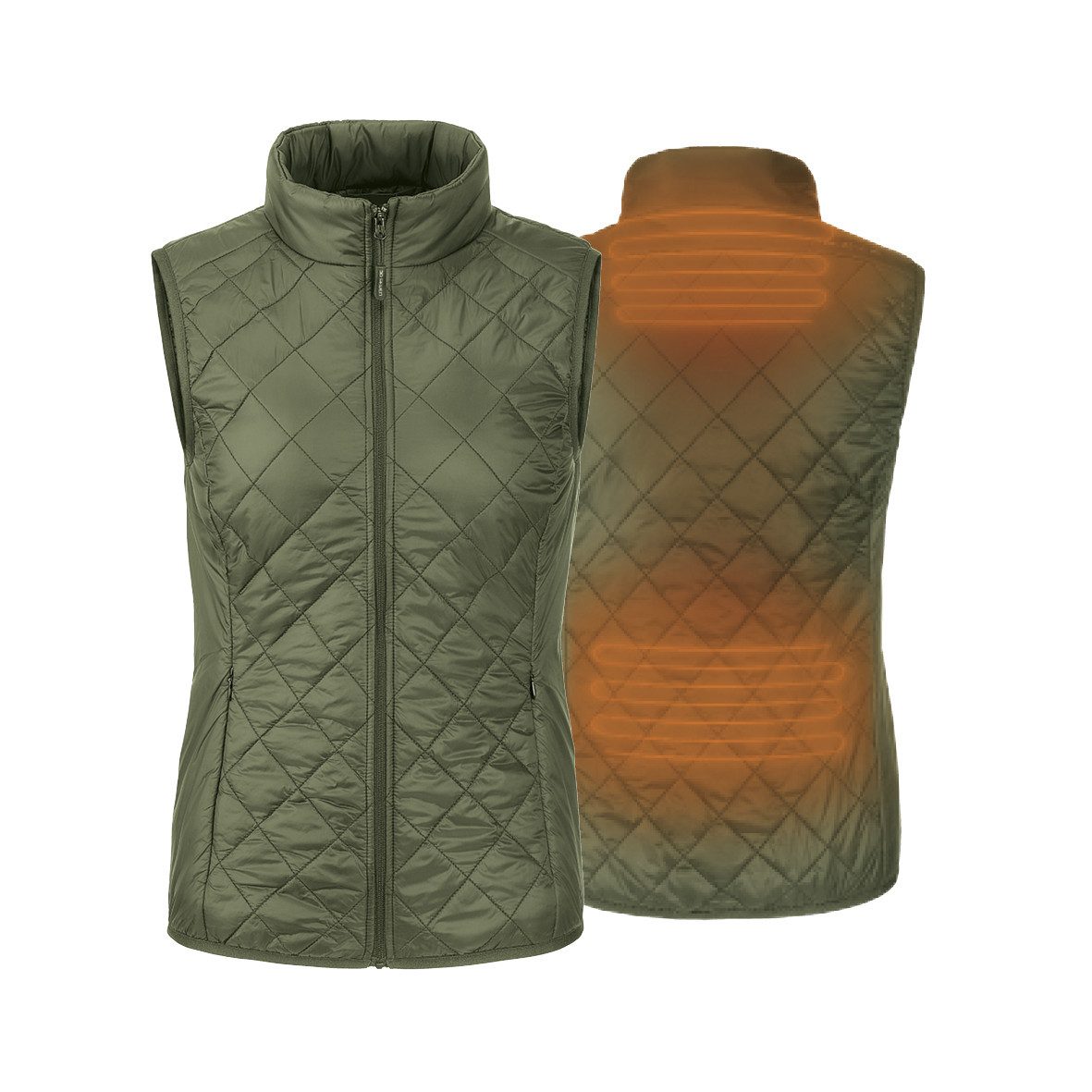 30seven Jagdweste beheizte Weste Slim Fit - Khaki 5V Set inkl. 2 Powerbanks günstig online kaufen