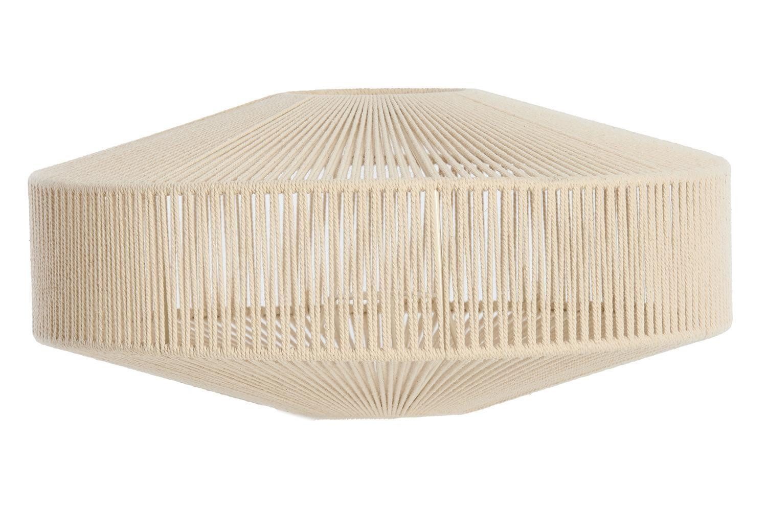 Light & Living Lampenschirm BILJANA, Ø 43 cm, Creme, Baumwolle, Eisen, ohne Lampenfuß