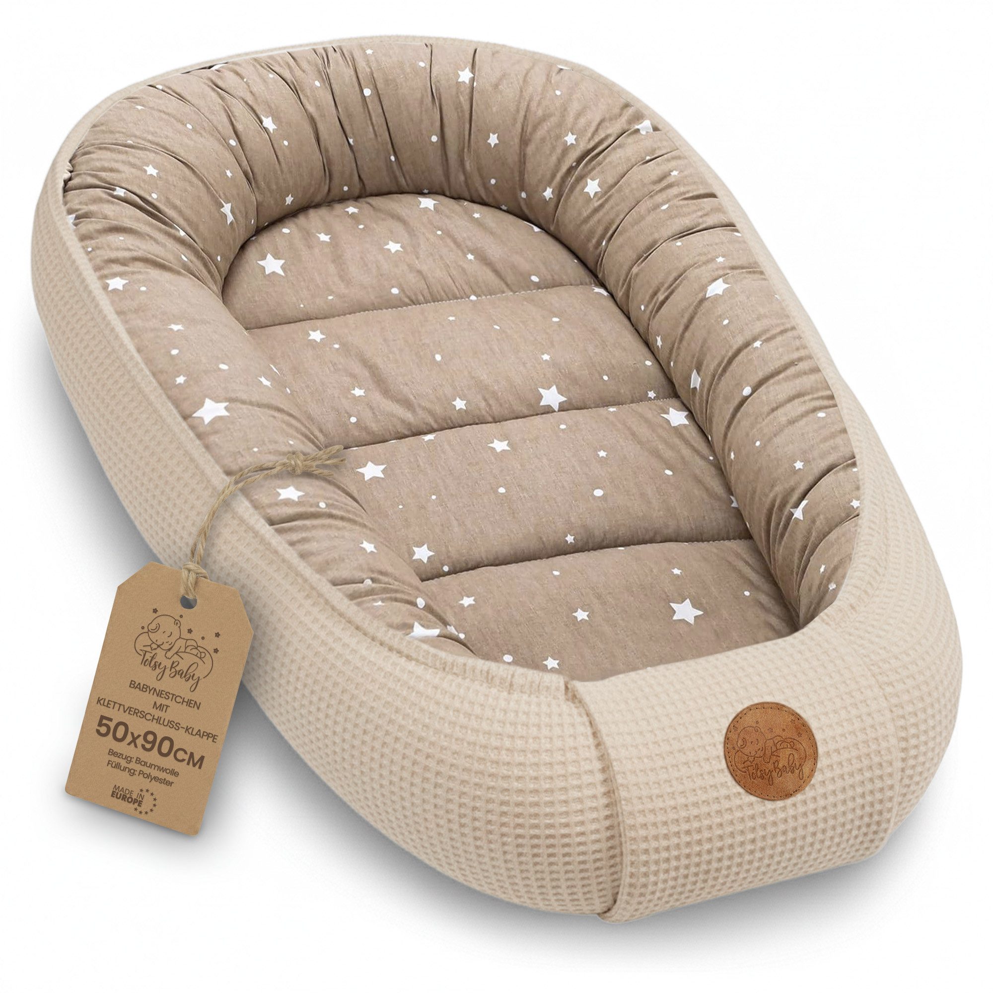 Totsy Baby Nestchenschlange Babynest Neugeborene Nestchen Baby - Kokon Handmade