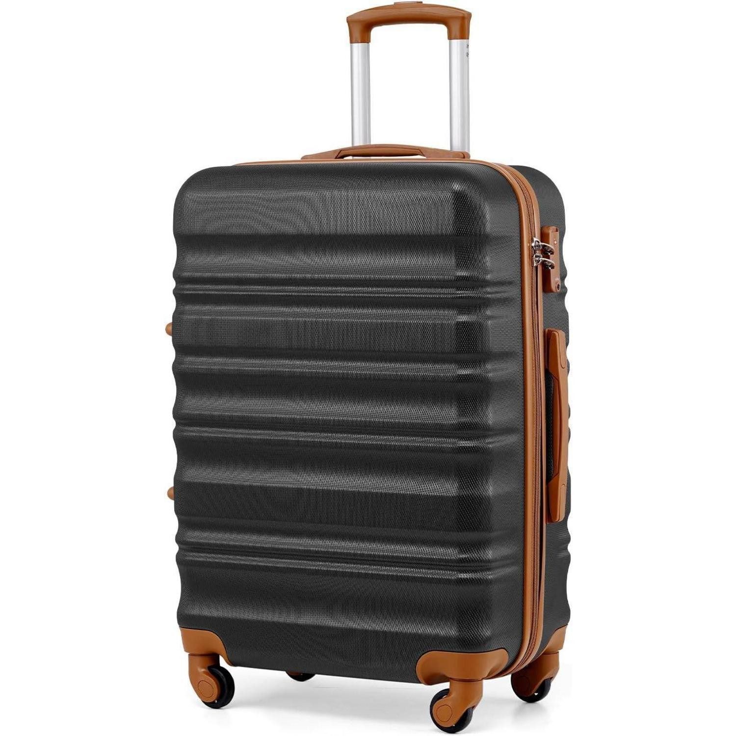 Hartschalen-Trolley Hartschalen-Koffer Trolley Rollkoffer Reisekoffer TSA-Schloss 4 Rollen
