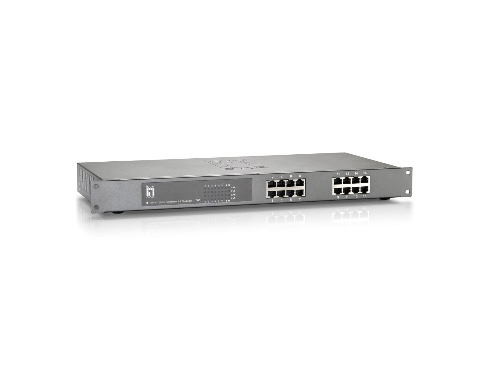 Levelone FEP-1612 - Switch - 16 x 10/100 (PoE) Netzwerk-Switch
