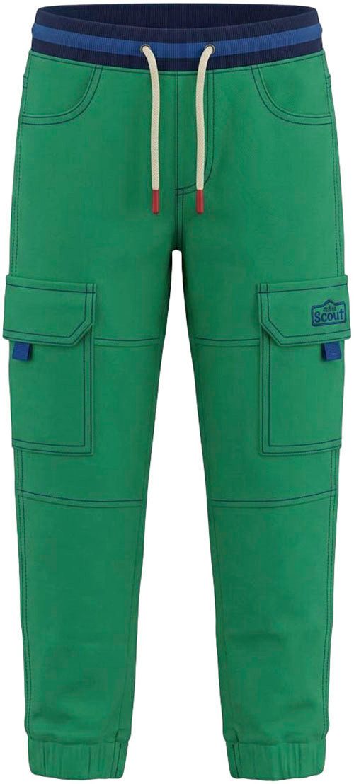 Scout Cargohose Cargohose mit Ringelbündchen - NEU von SCOUT Twillhose mit kontrastfarbigen Ripp-Bündchen, gerader Schnitt – Bild 5 von 5