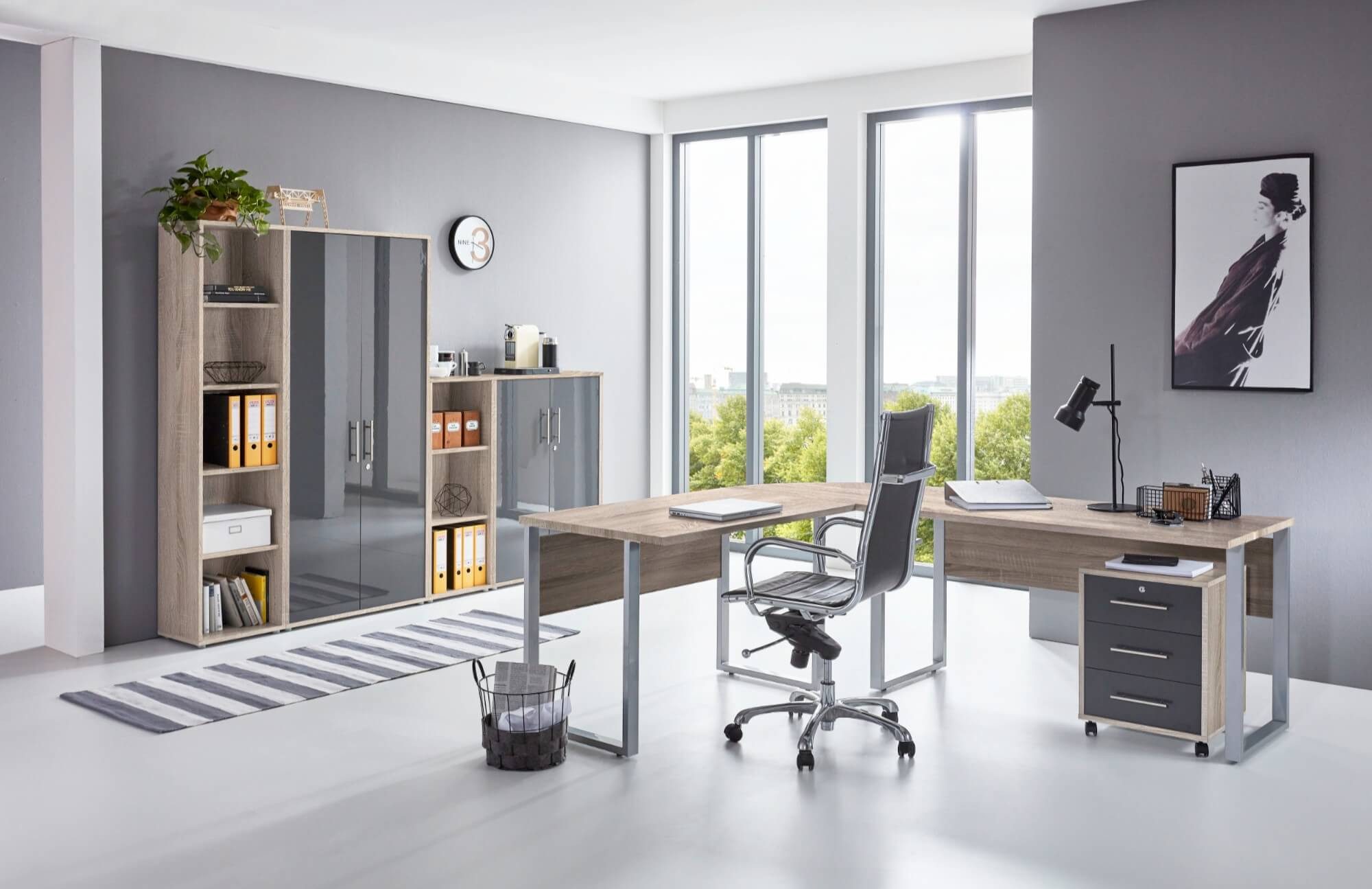 moebel-dich-auf Büromöbel-Set OFFICE EDITION, (abschließbar, 6-tlg., Set 4 günstig online kaufen