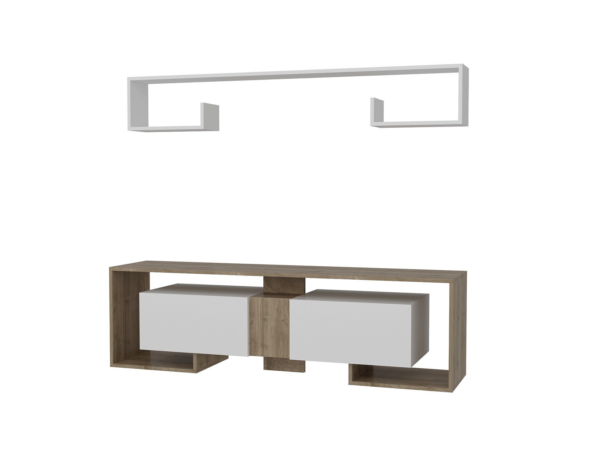 cm, Skye Schränke, Decor TV-Schrank Partikelplatte 52,6x180x31,6 100% Melaminbeschichtete