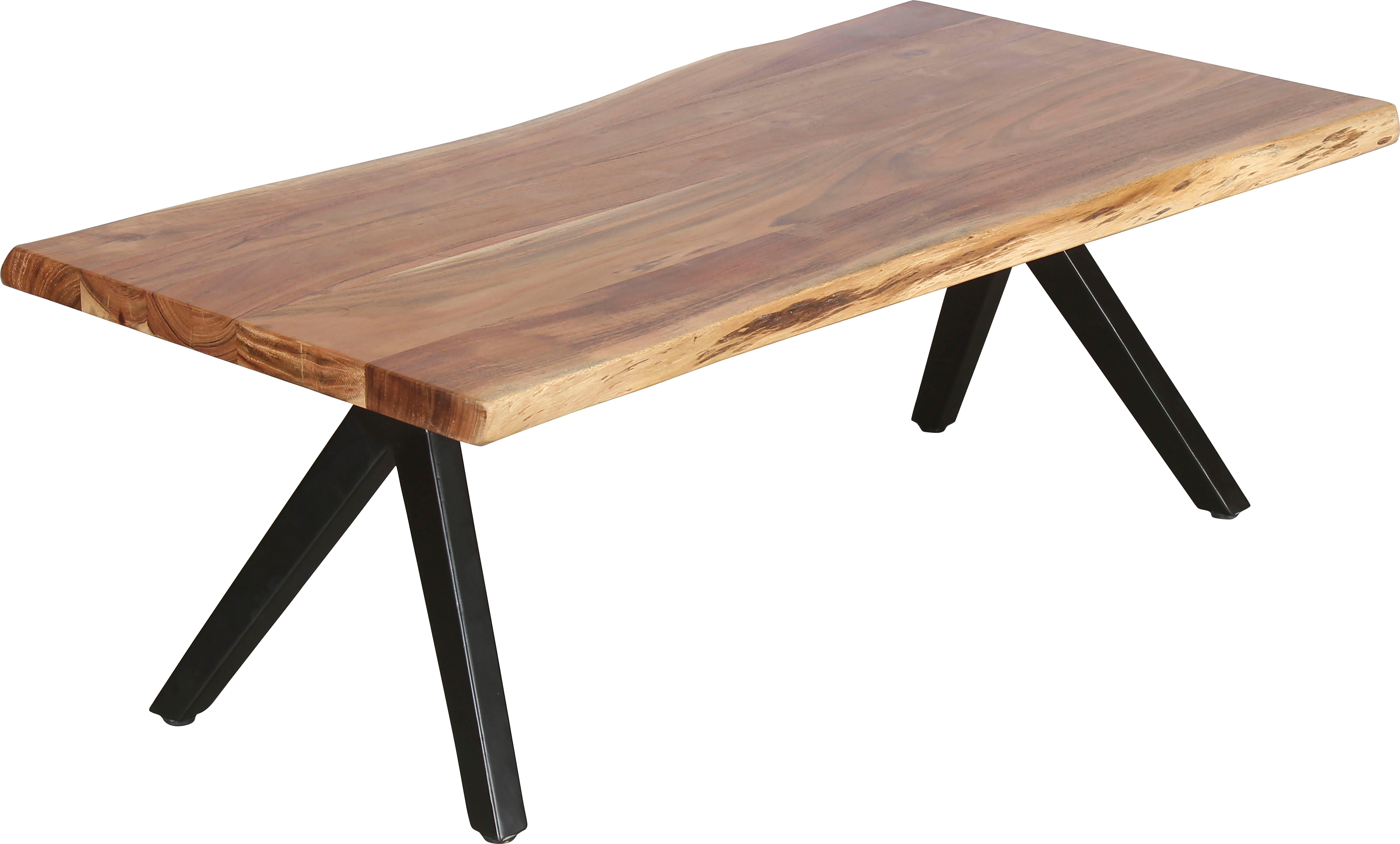 byLIVING Couchtisch Cheta, aus Massivholz Akazie 35mm, mit natürlicher Baum günstig online kaufen