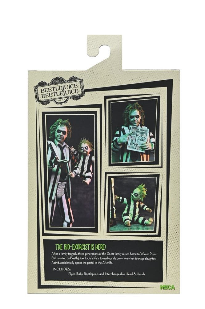 NECA Actionfigur Beetlejuice Beetlejuice 7 Scale Ultimate Striped Suit 18 cm