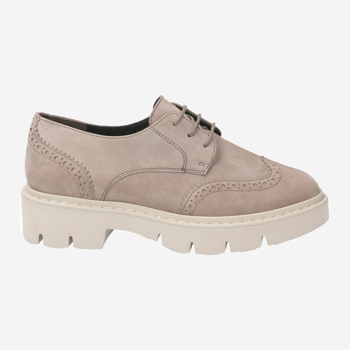 Paul Green 2975-022, Schnürschuhe in Grau für Damen Schnürschuh
