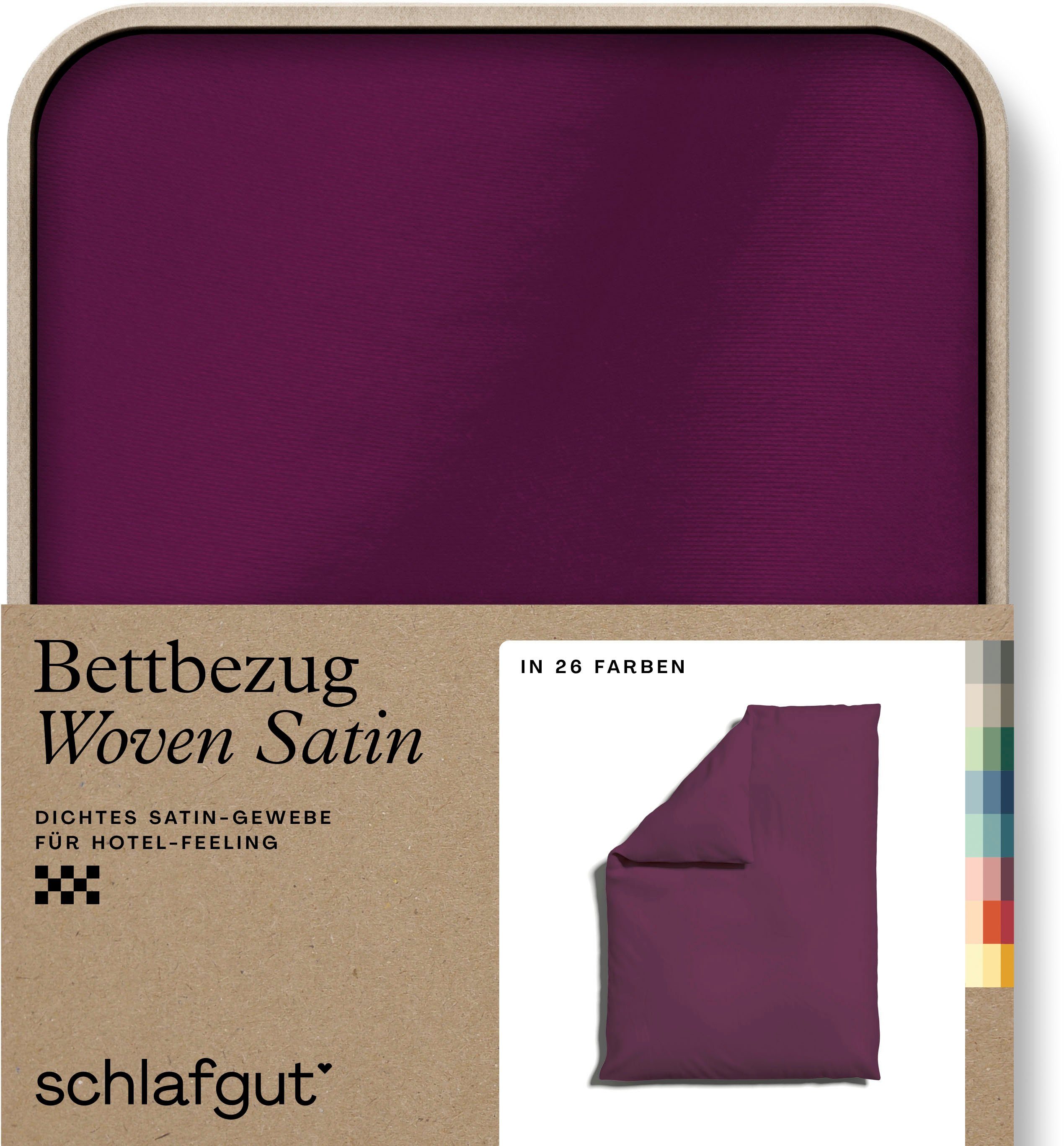 Schlafgut Bettbezug Woven Satin, (1 St), günstig online kaufen