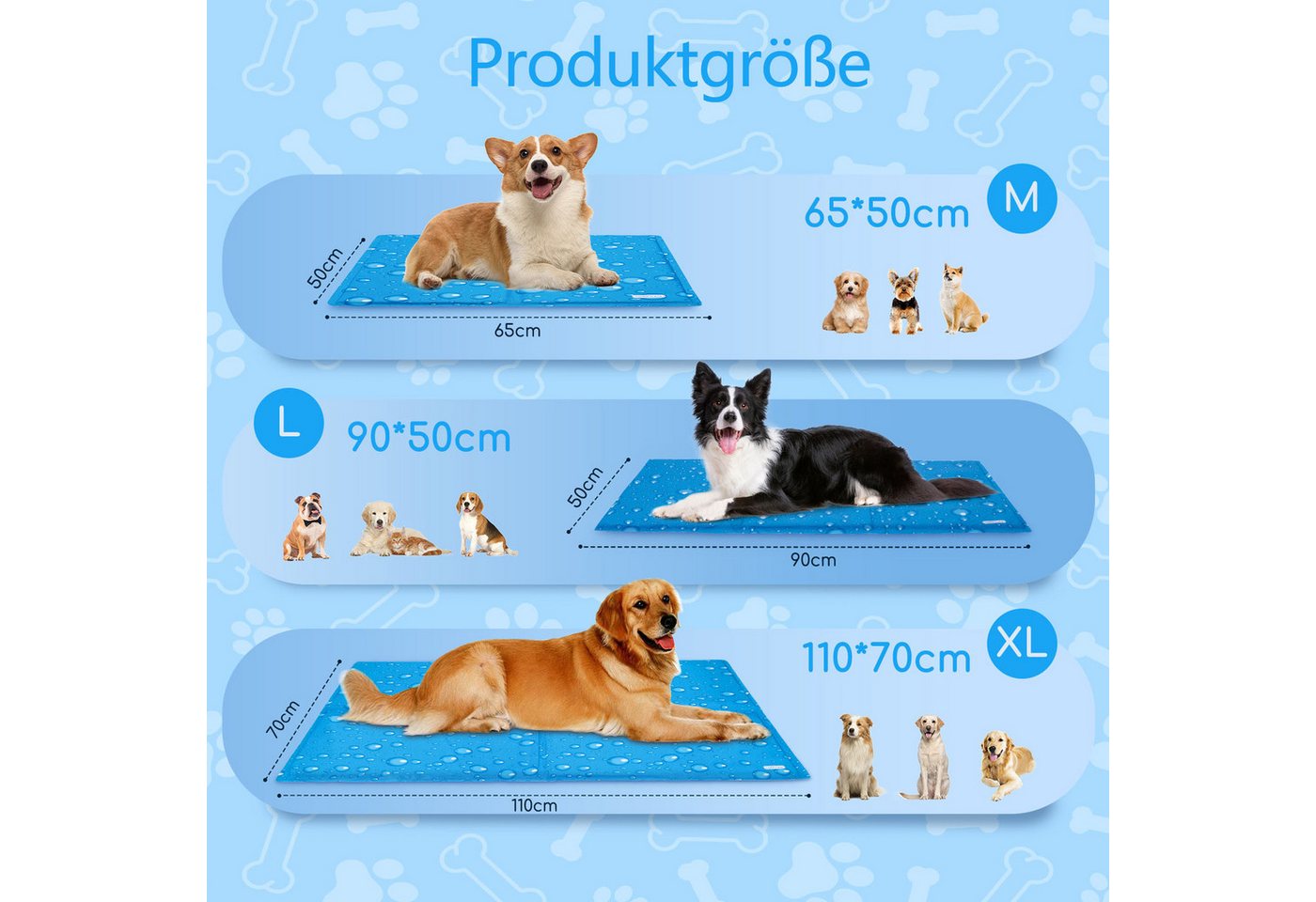 Thumbnail - nobleza Hundematte Kühlmatte Hund, Kühldecke für Hunde Katze