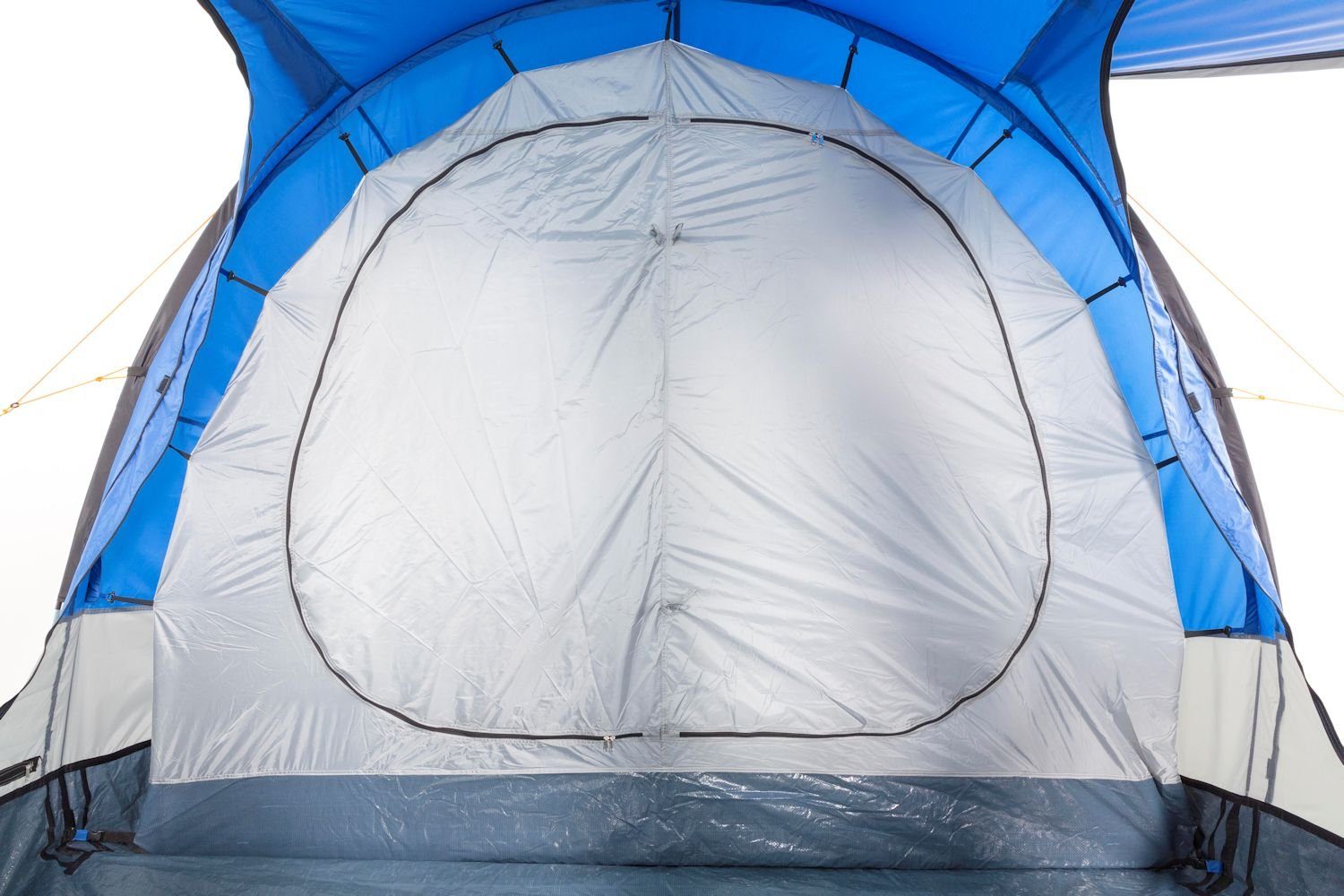 Tunnelzelt Zelt mm Blau/Grau, 4 CampFeuer Personen, Wassersäule, 4 für Smart 2000 Tunnelzelt Personen:
