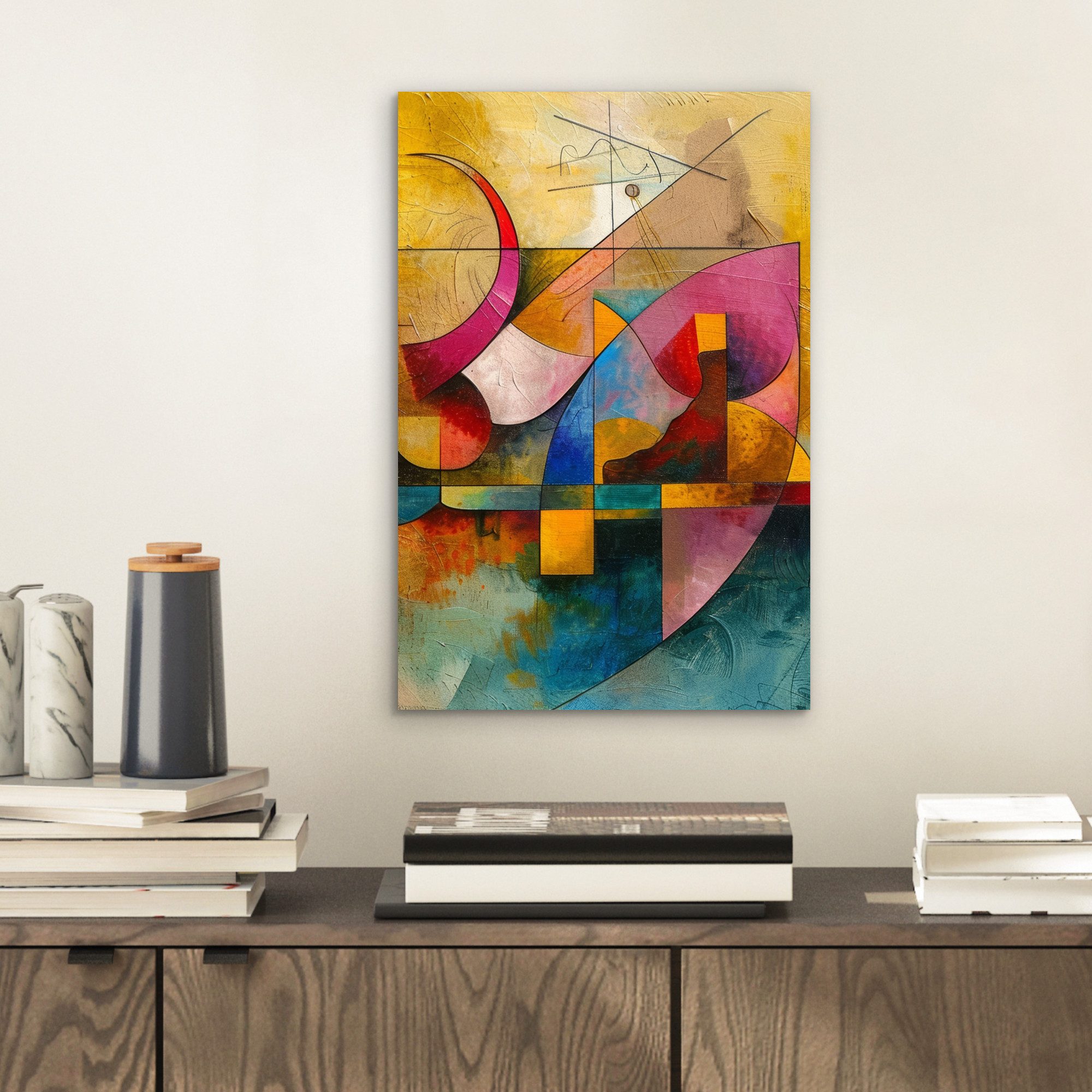 MuchoWow Metallbild Kunst - Abstrakt - günstig online kaufen