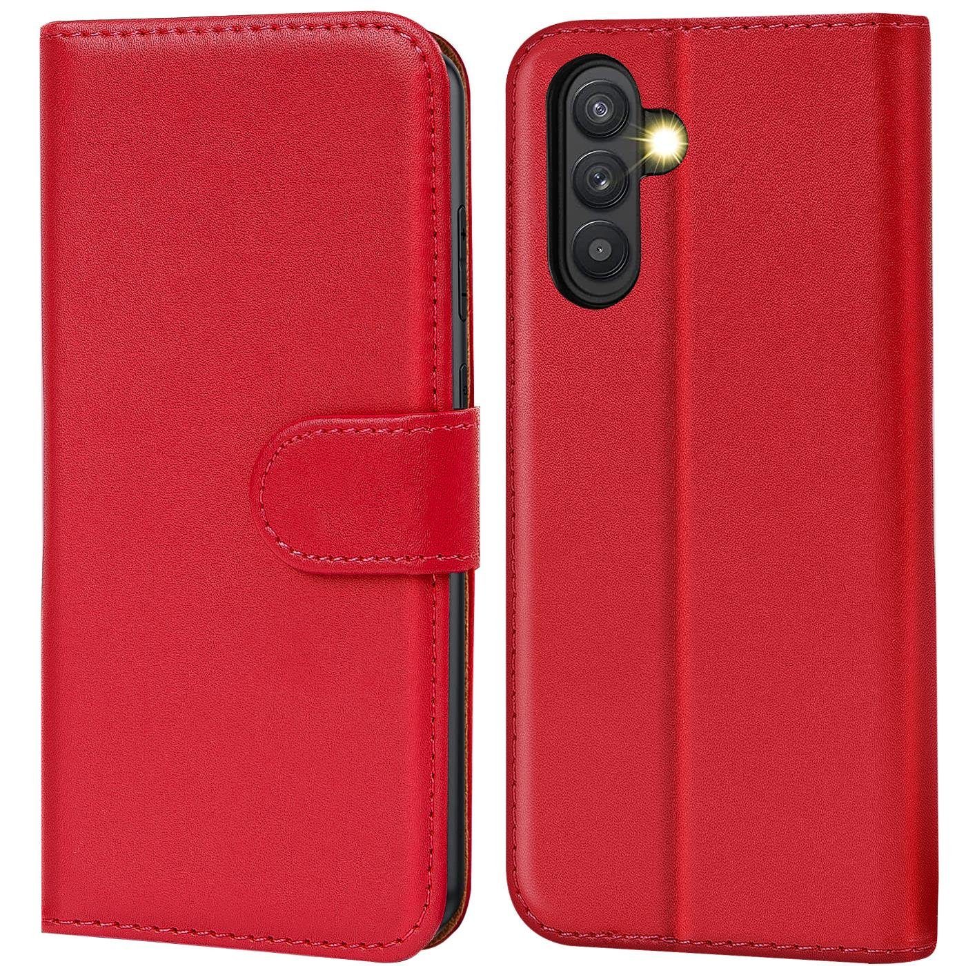 CoolGadget Handyhülle Book Case Handy Tasche für Samsung Galaxy A34 5G 6,5 Zoll, Hülle Klapphülle Flip Cover für Samsung A34 5G Schutzhülle stoßfest