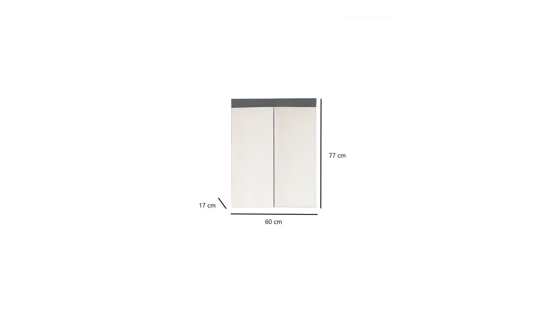 trendteam Badezimmerspiegelschrank AmandaMandoBea Bad Spiegelschrank A 2 Spiegeltüren (1-St)