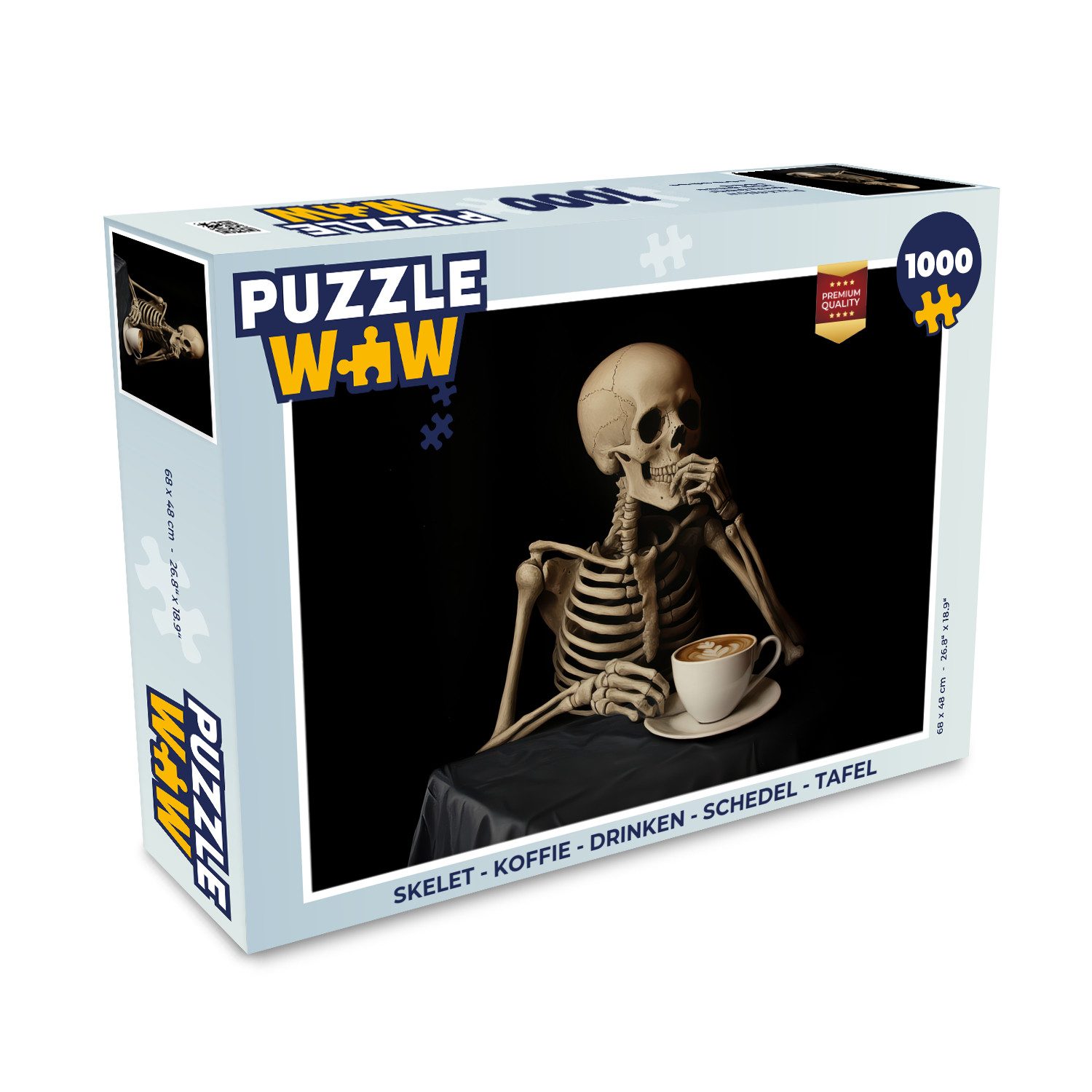 MuchoWow Puzzle Skelett - Kaffee - günstig online kaufen