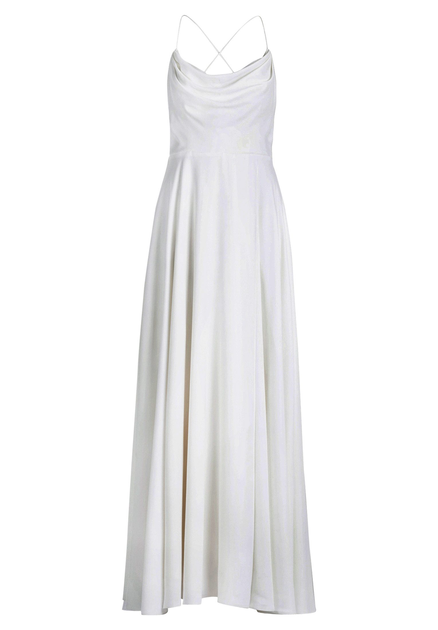 Vera Mont Abendkleid Damen mit Wasserfallausschnitt Material