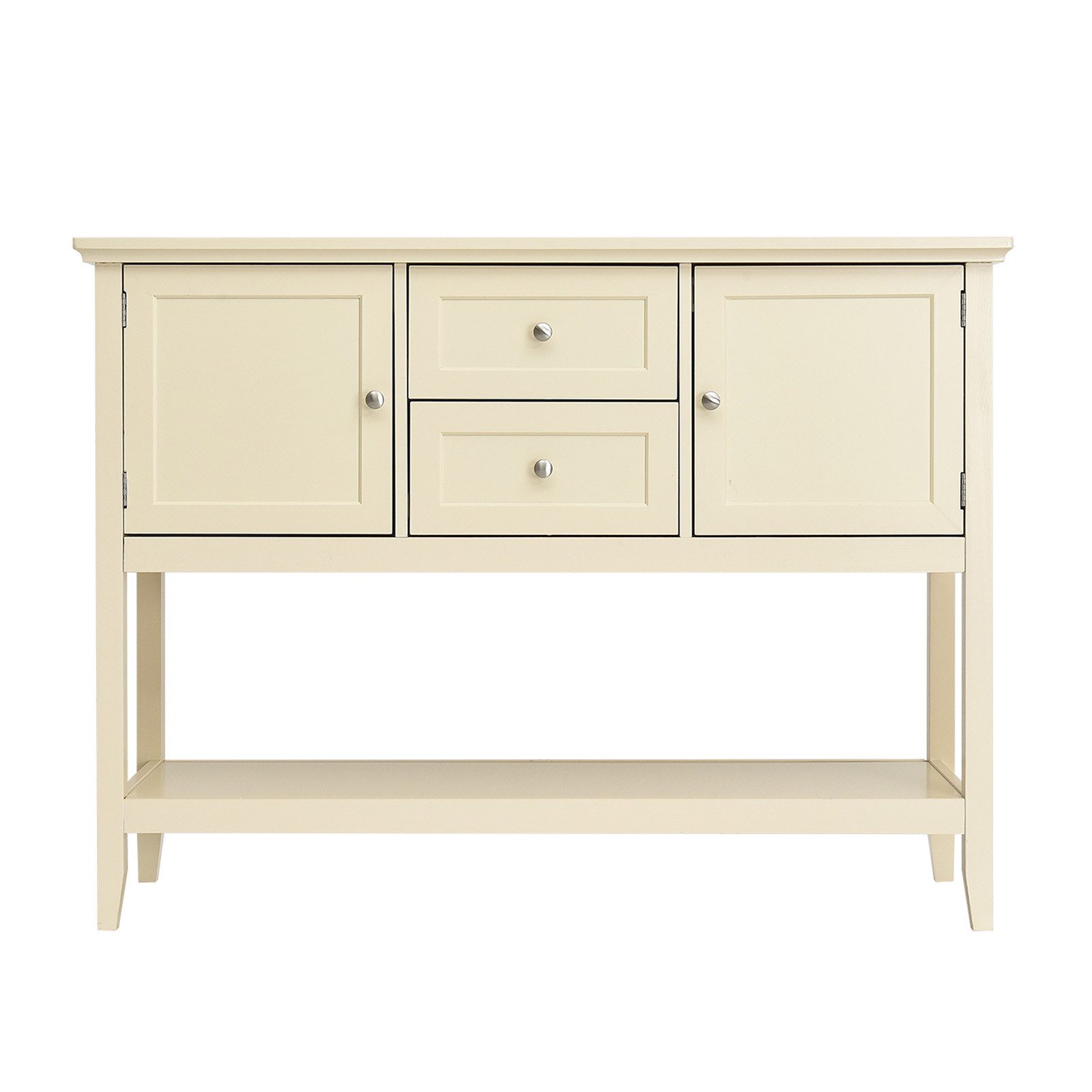 COSTWAY Konsolentisch, mit 2 Schubladen & Schränken günstig online kaufen