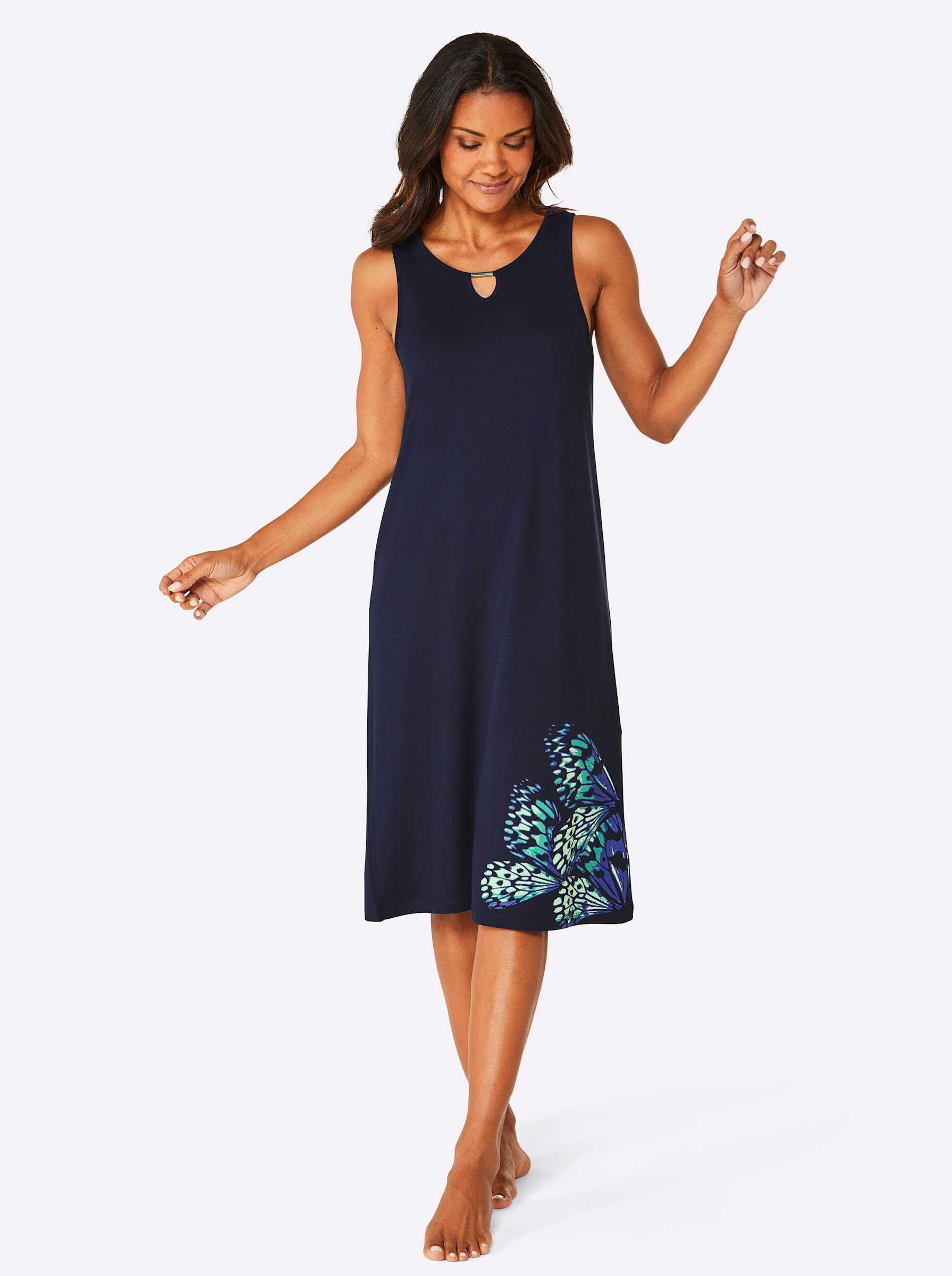 Witt Strandkleid Sommerkleid Ärmellos